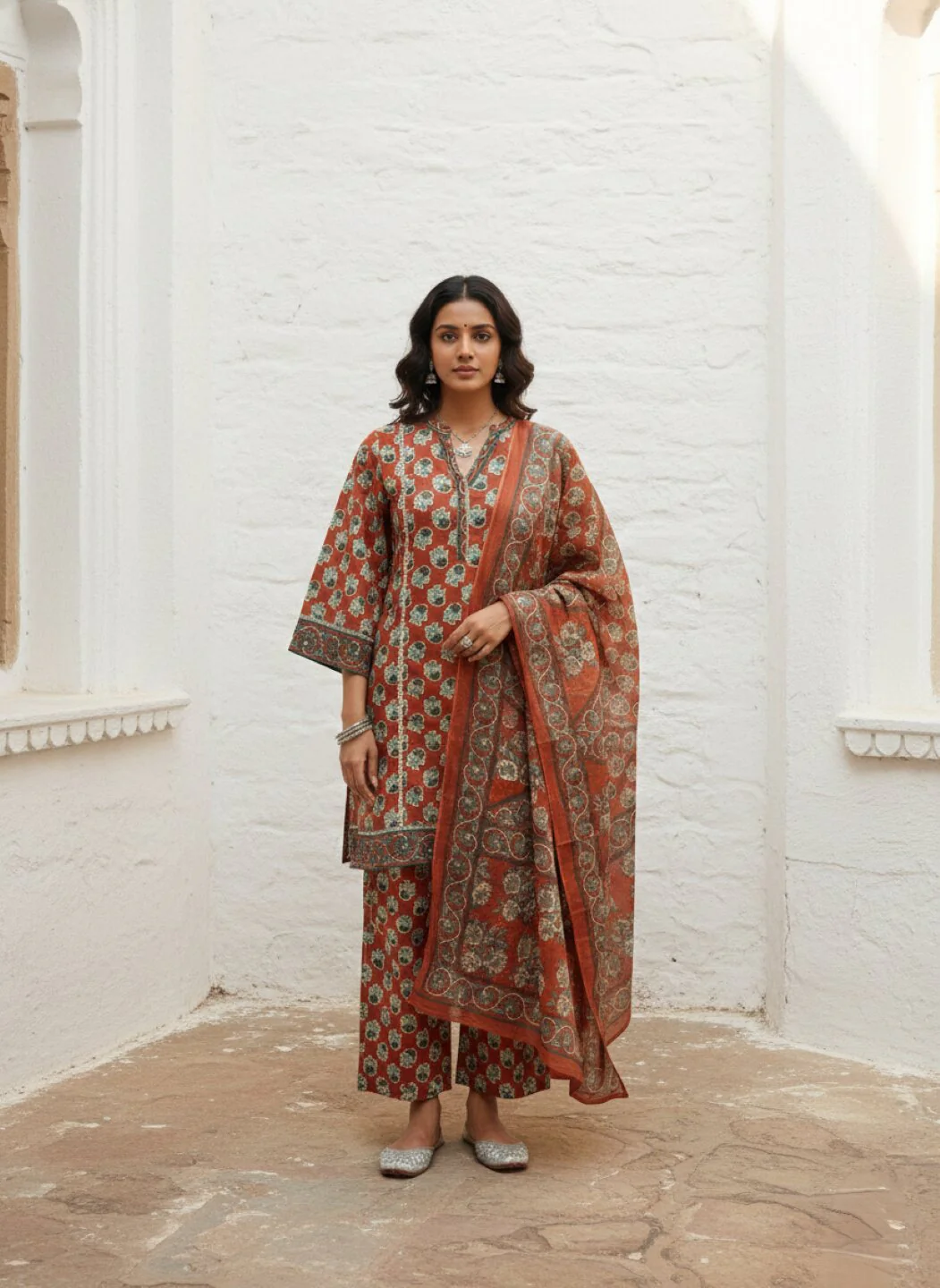 Swades brink printed suit set - Image 5