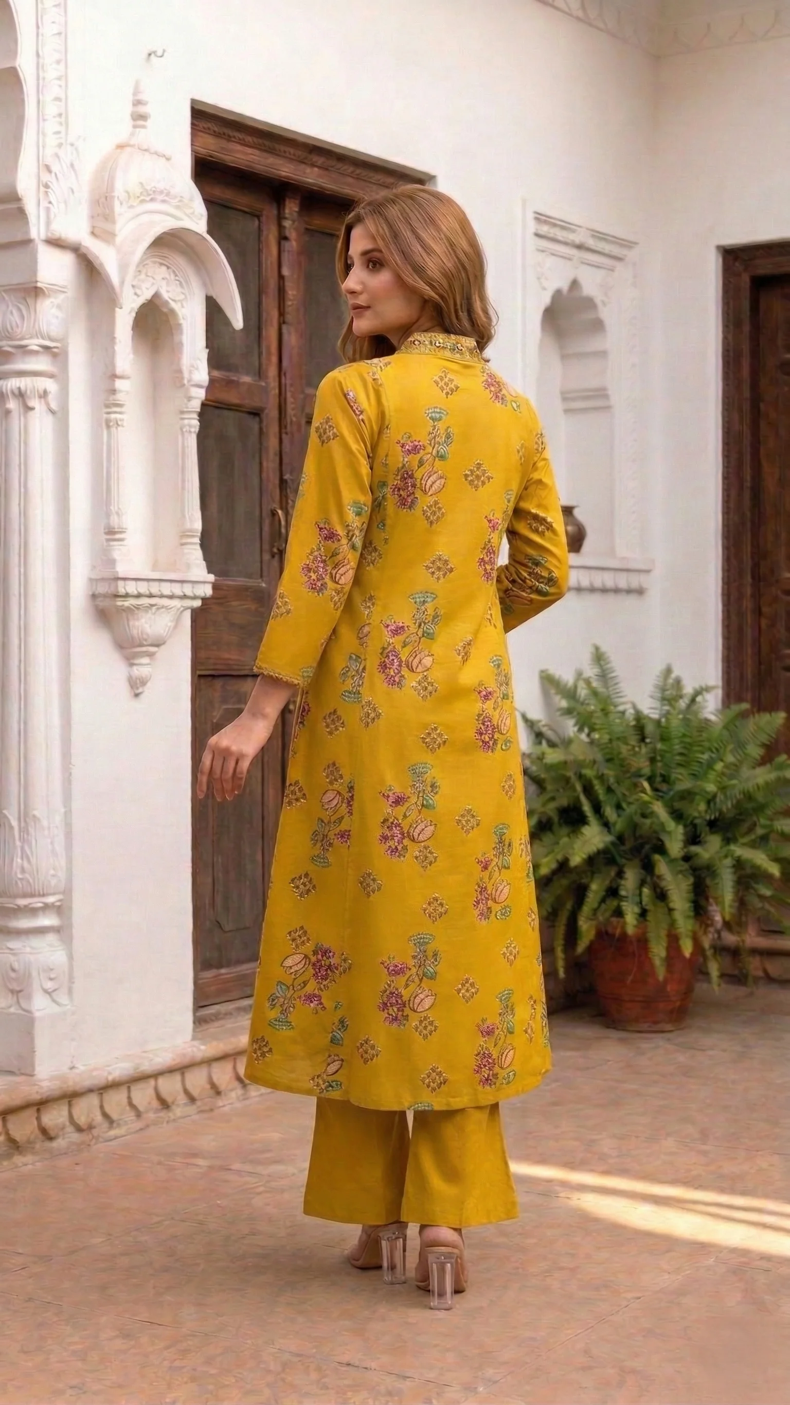 Vairagi Amber Printed Work Suit Set - Image 3