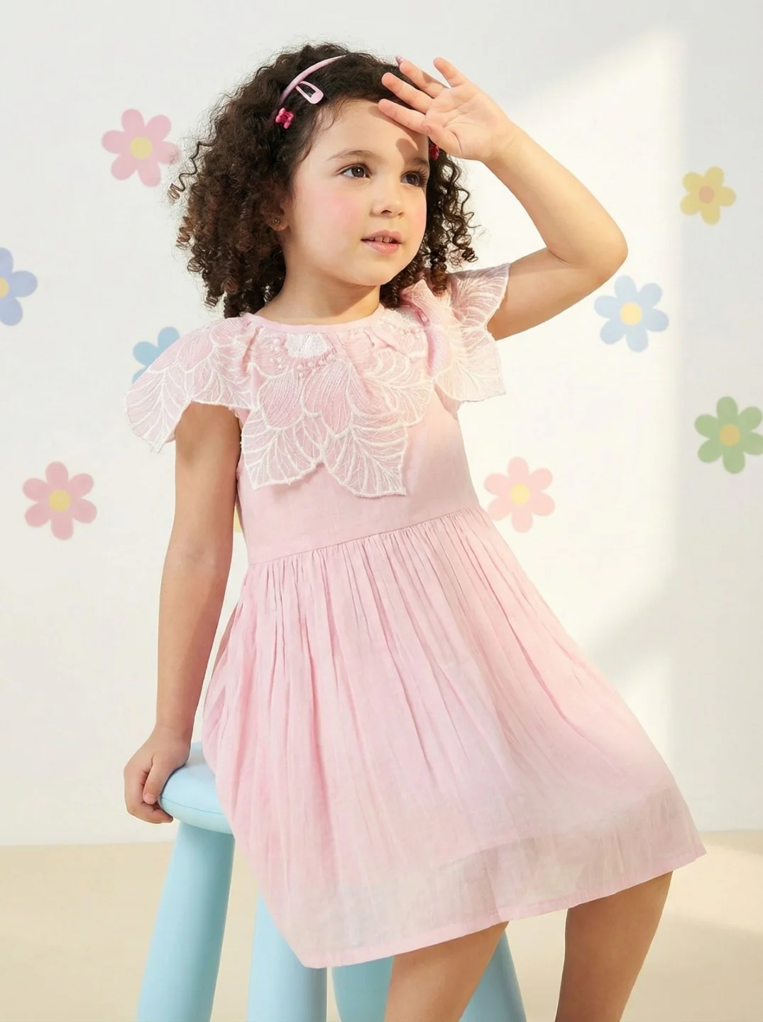 Joy Softpink Cotton Dress - Image 6