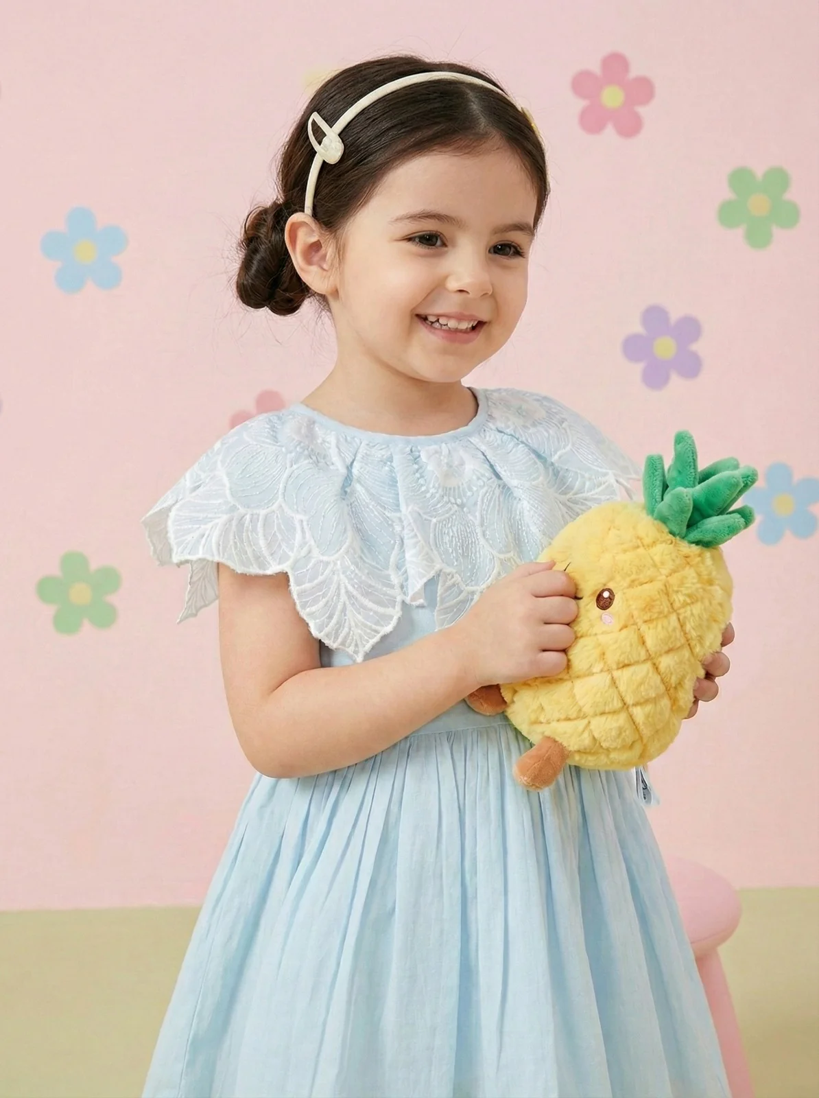 Joy softblue kids cotton dress - Image 6