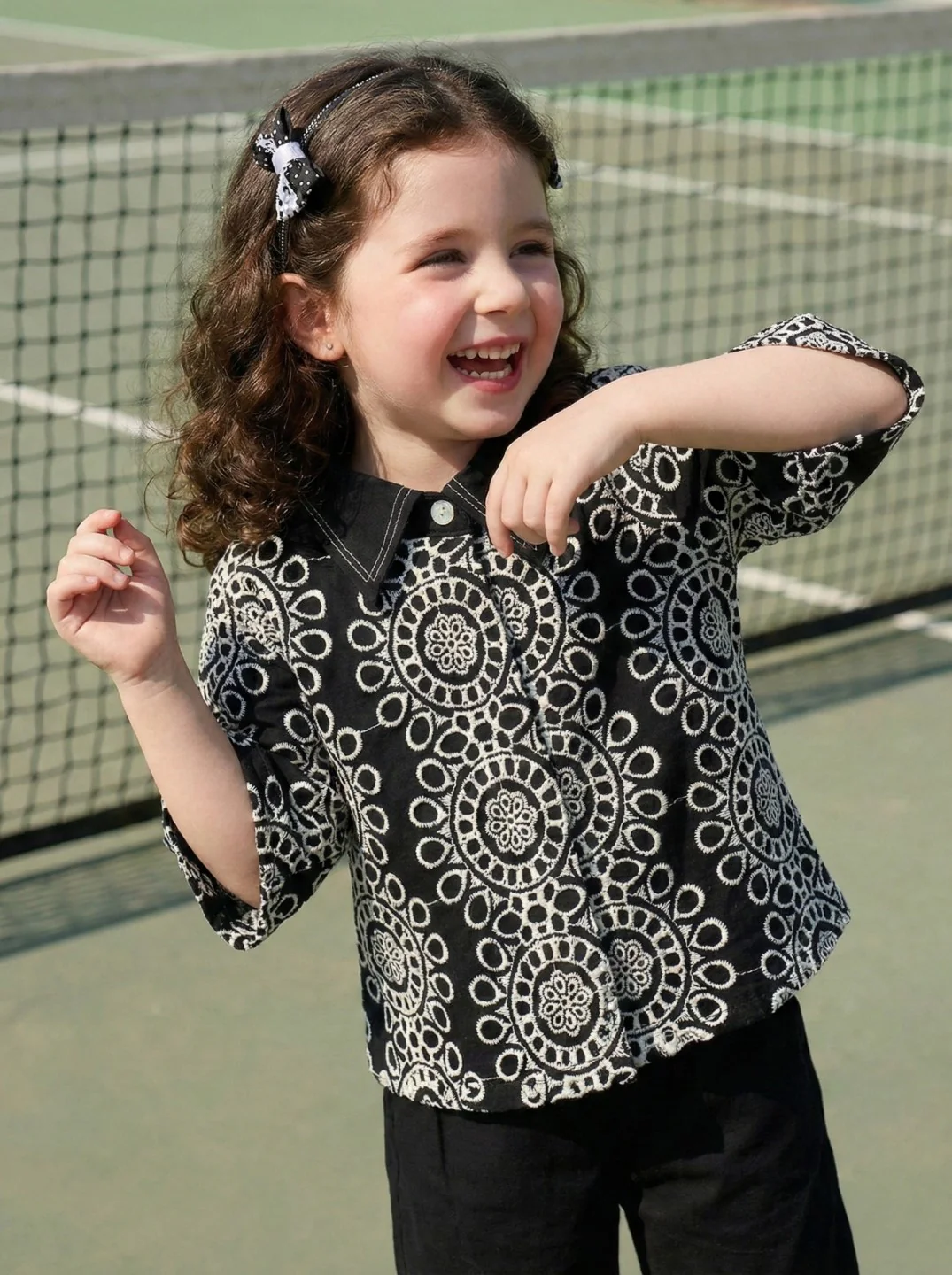 Joy Jet schiffli cotton co-ord set - Image 6