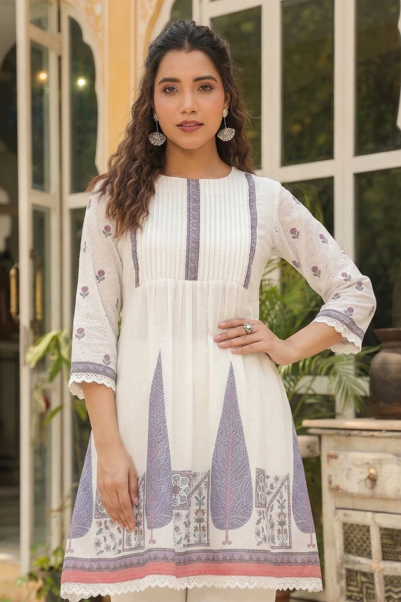 Dagdai iris cotton co-ord set - Image 2