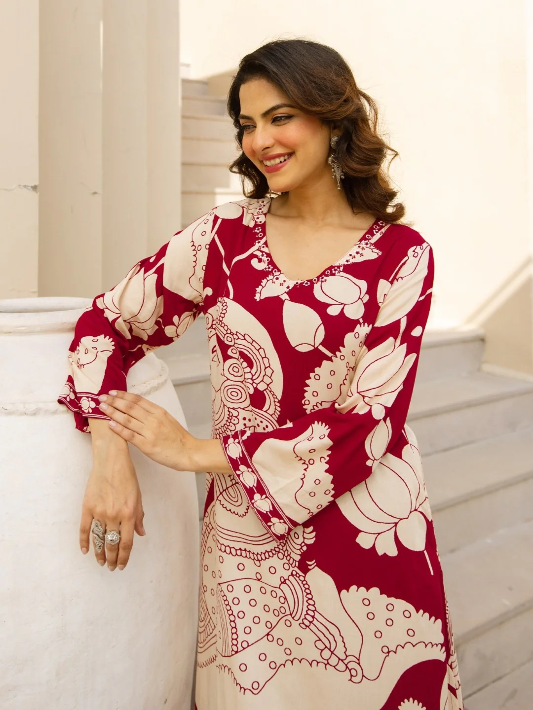 Karen persian cotton kurta pant set - Image 4