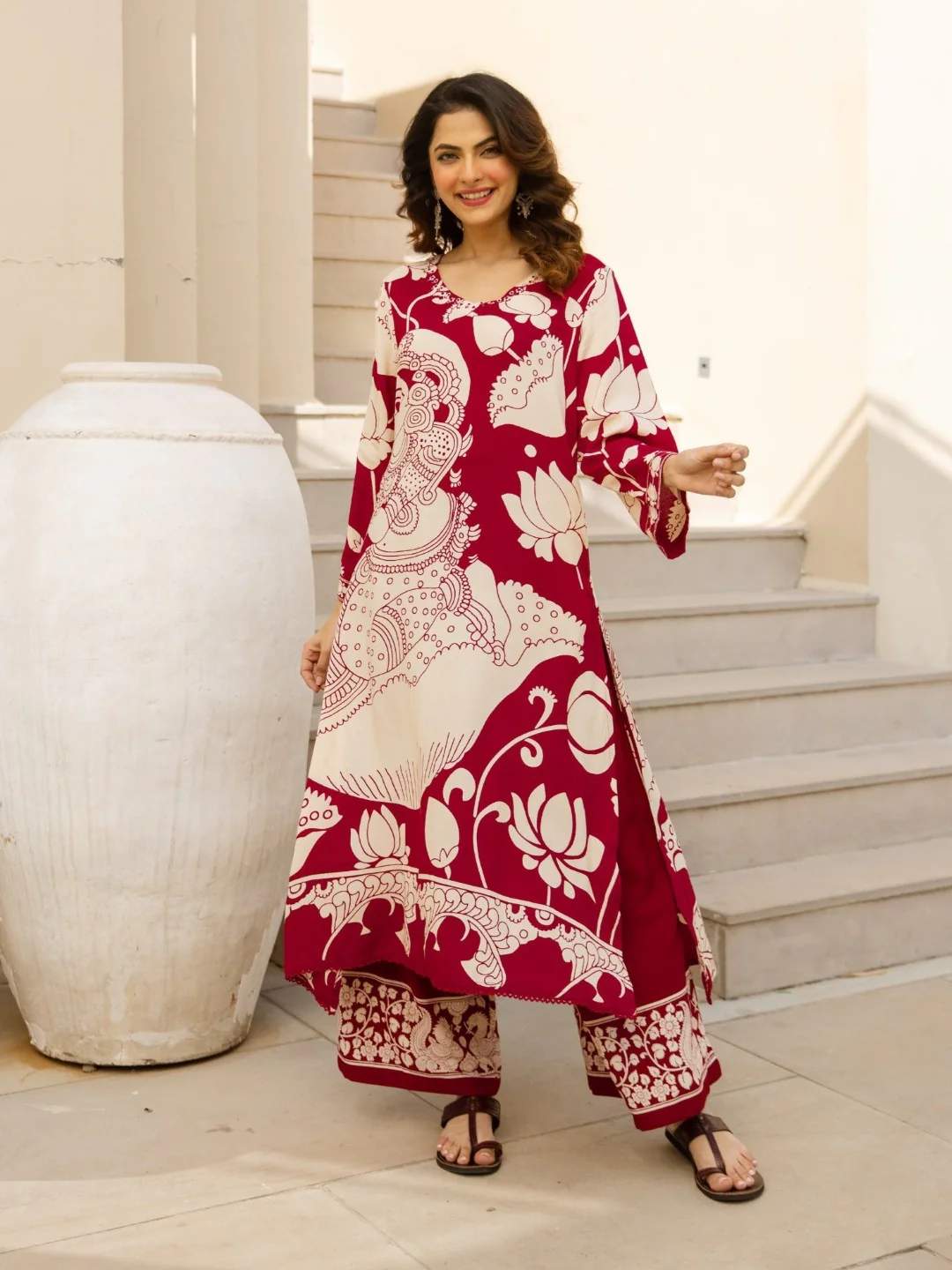 Karen persian cotton kurta pant set - Image 6