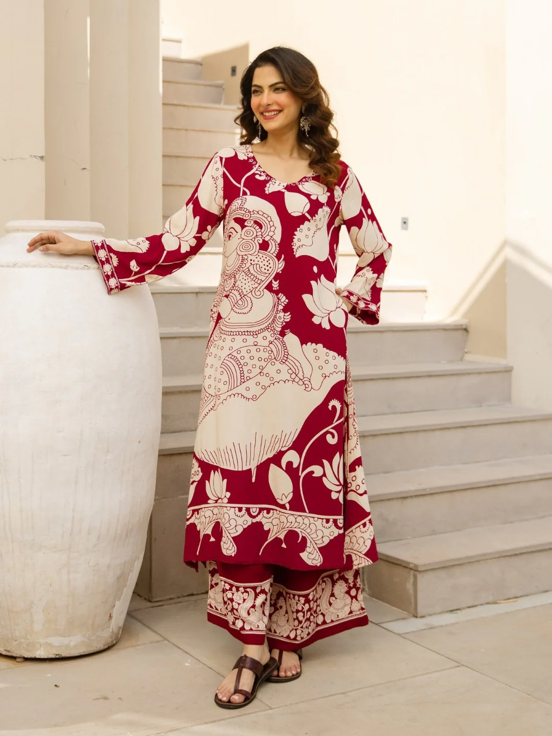 Karen persian cotton kurta pant set - Image 7