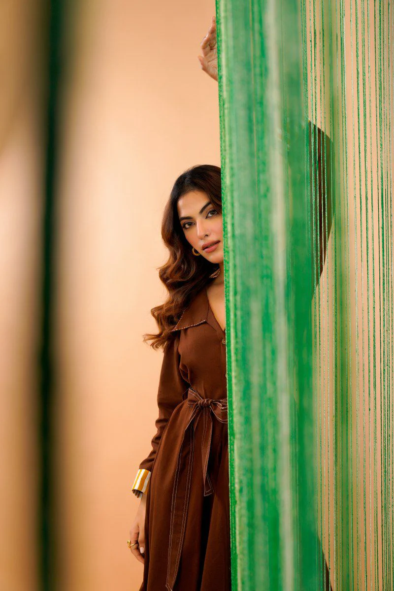 Tatva russet cotton dress - Image 8