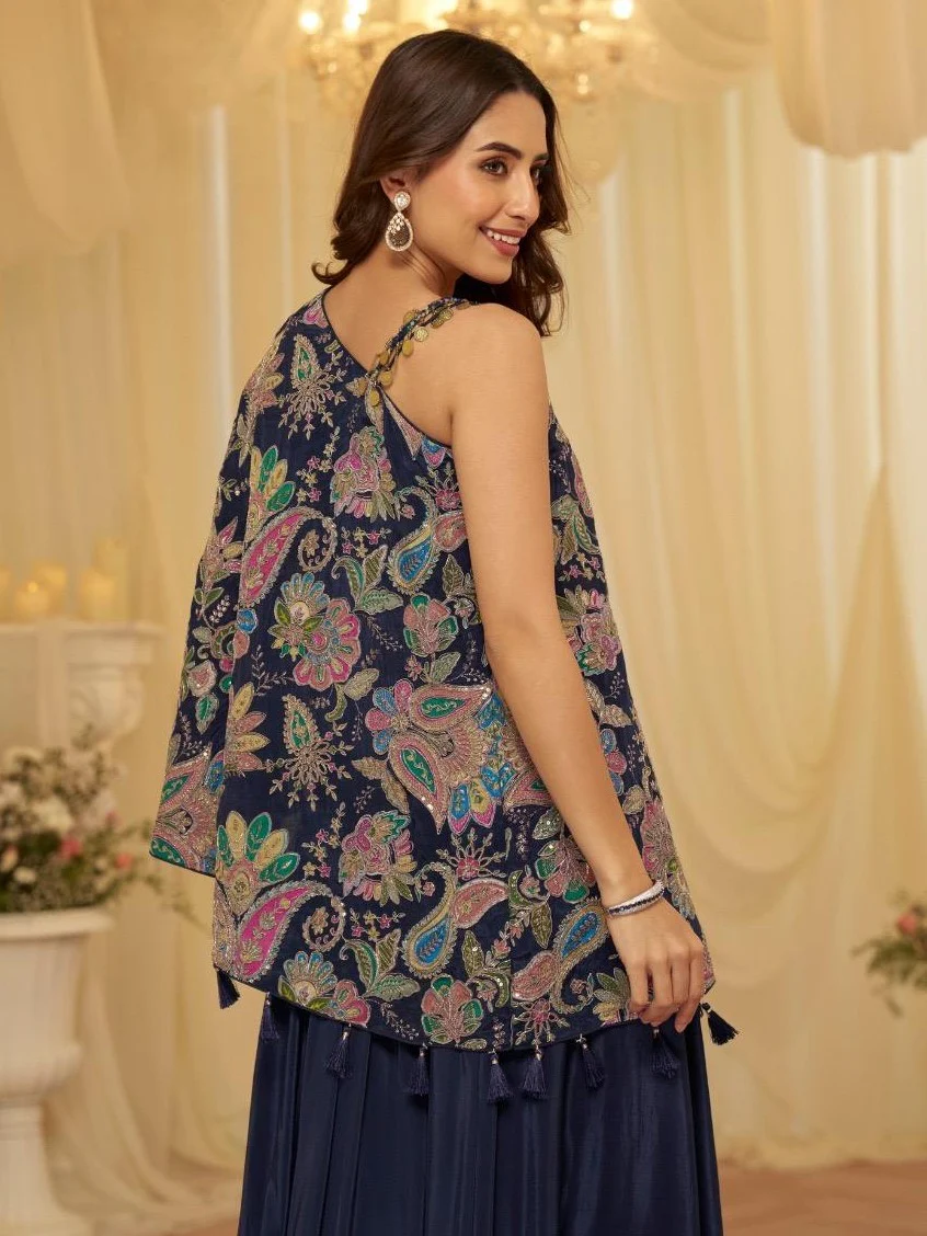 Umaira Azure Designer Fusion Wear set - Image 3