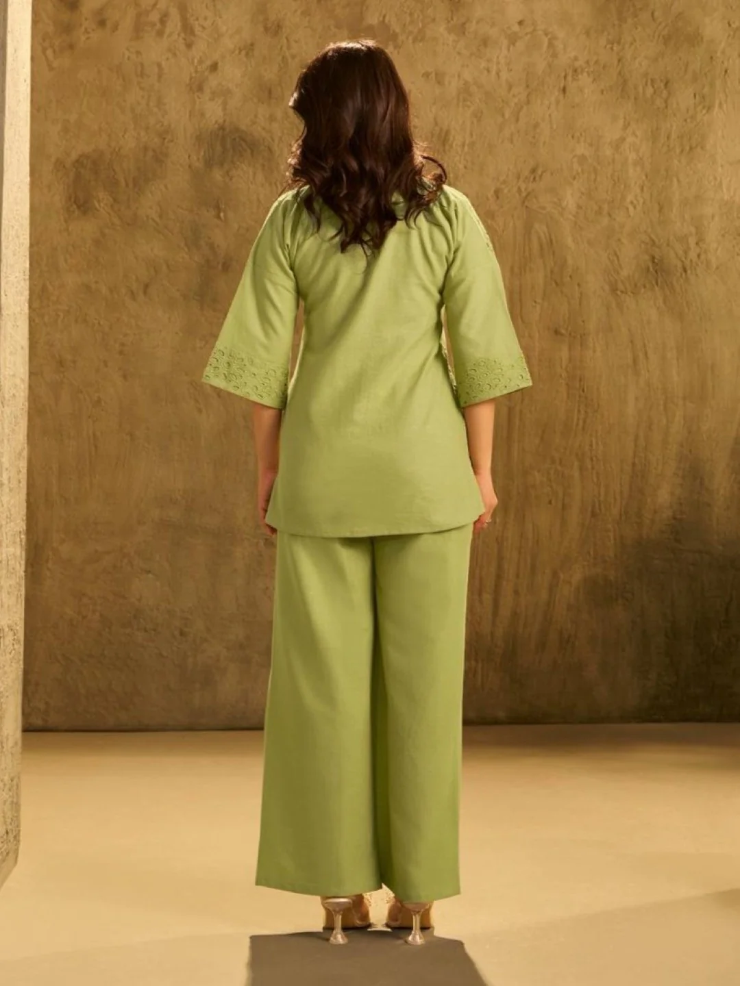 Arim fern embroidery Cotton Co-ord Set - Image 3