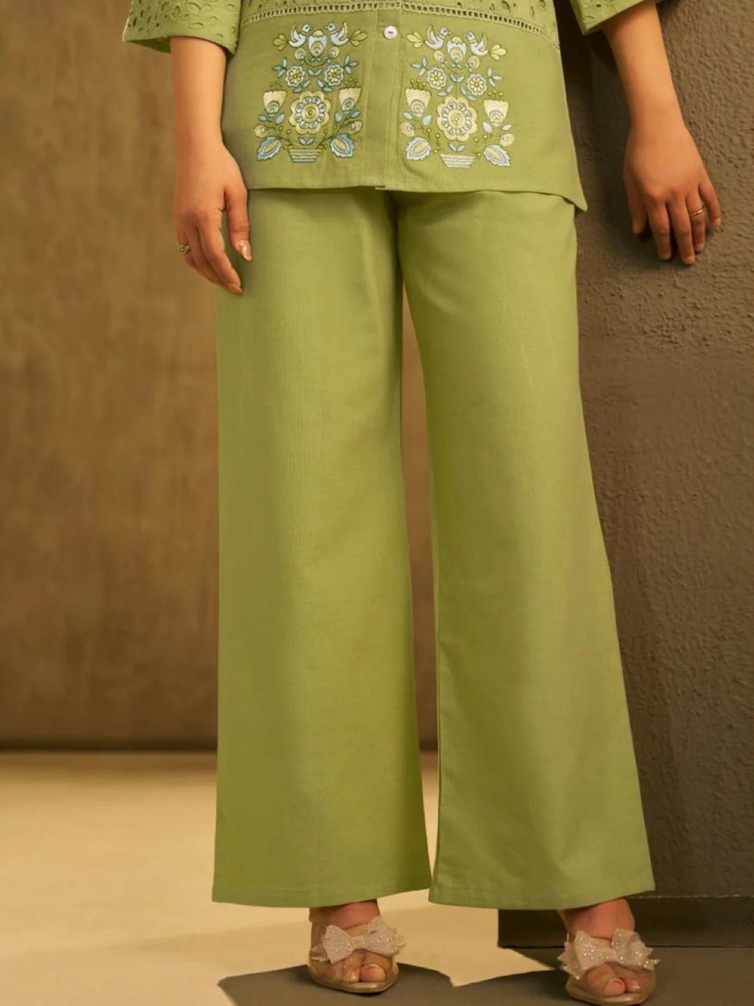 Arim fern embroidery Cotton Co-ord Set - Image 5