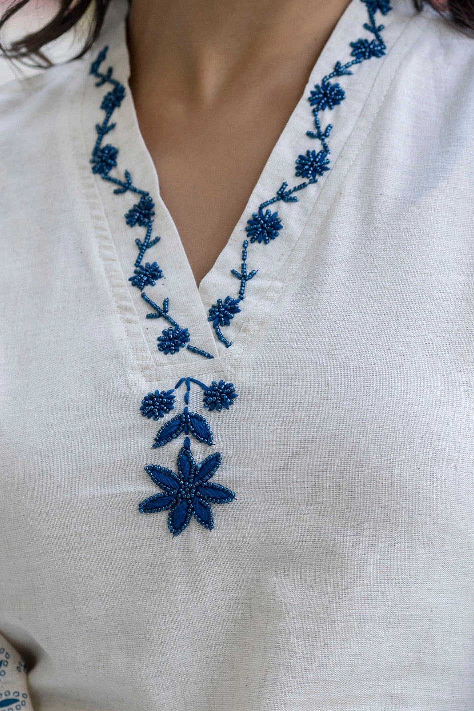 Samiha Cobalt Cotton Co-ord set - Image 5