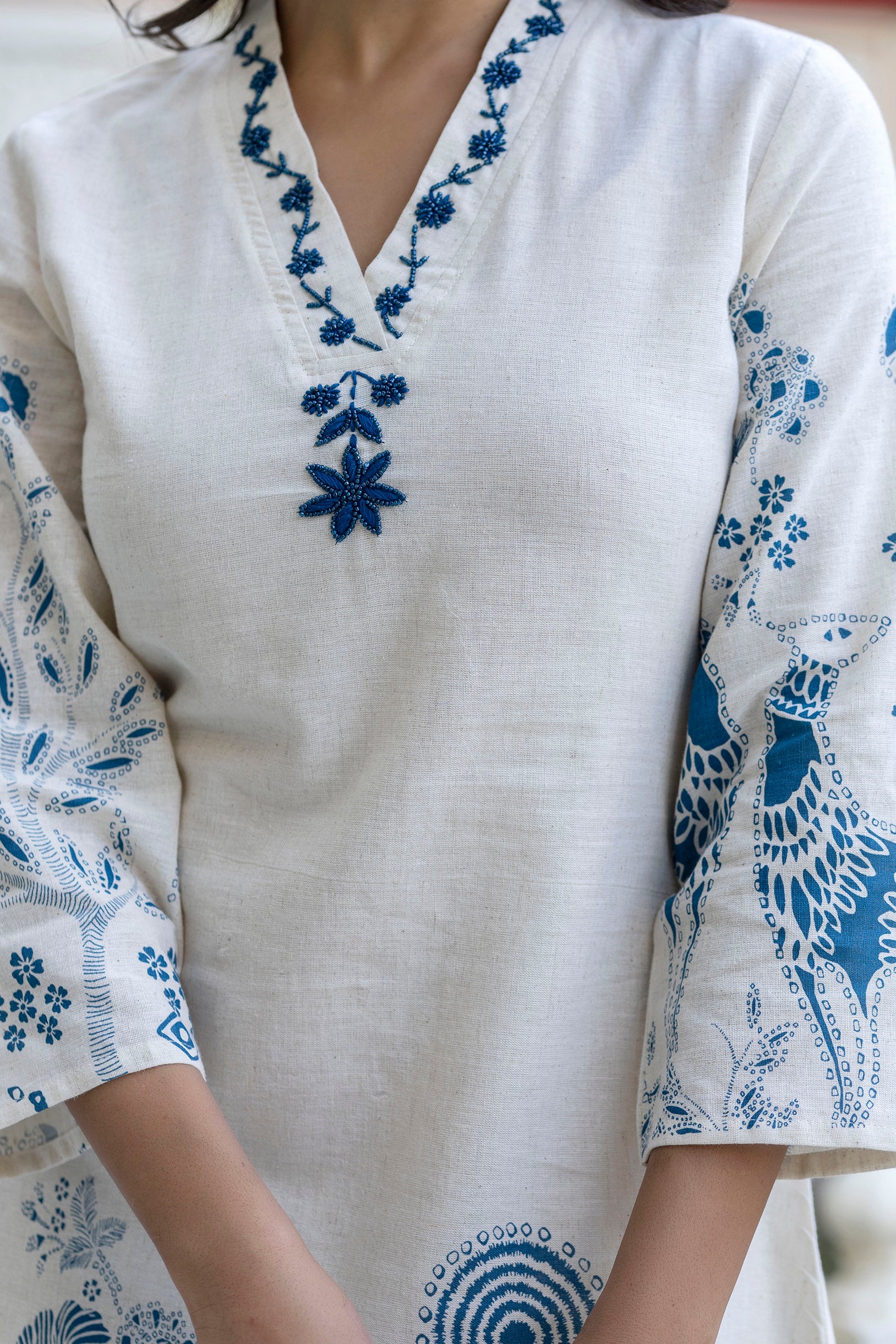 Samiha Cobalt Cotton Co-ord set - Image 6