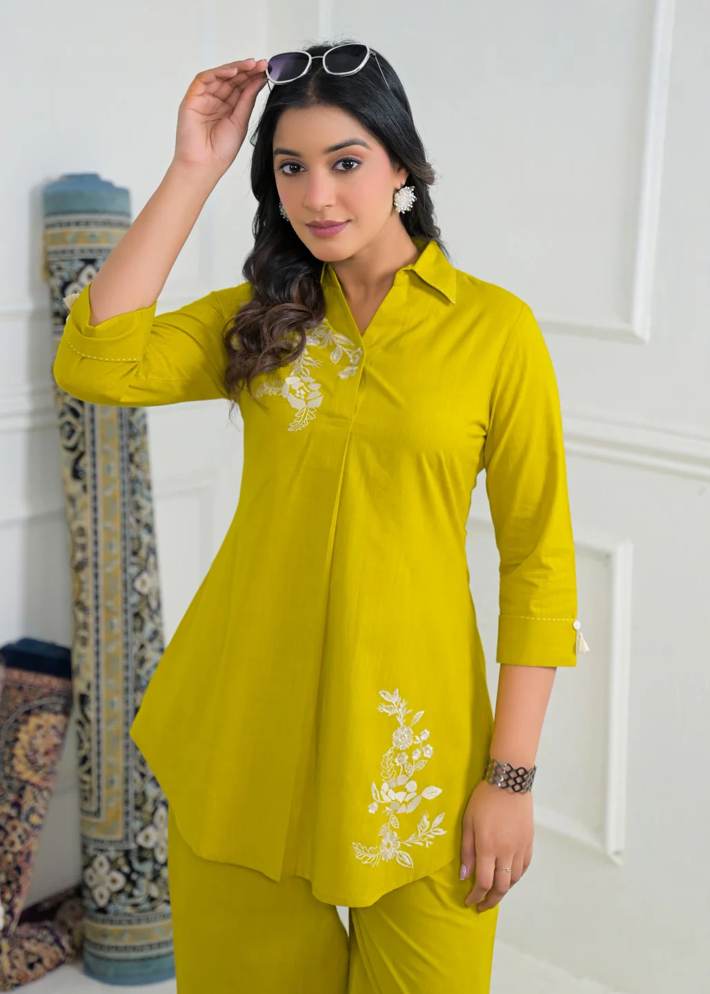 Ridhika Wattle Embroidered Co-ord Set - Image 2
