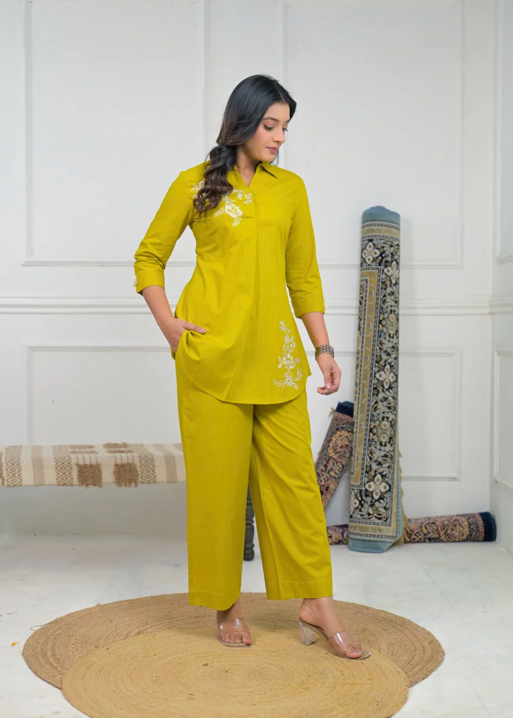 Ridhika Wattle Embroidered Co-ord Set - Image 6