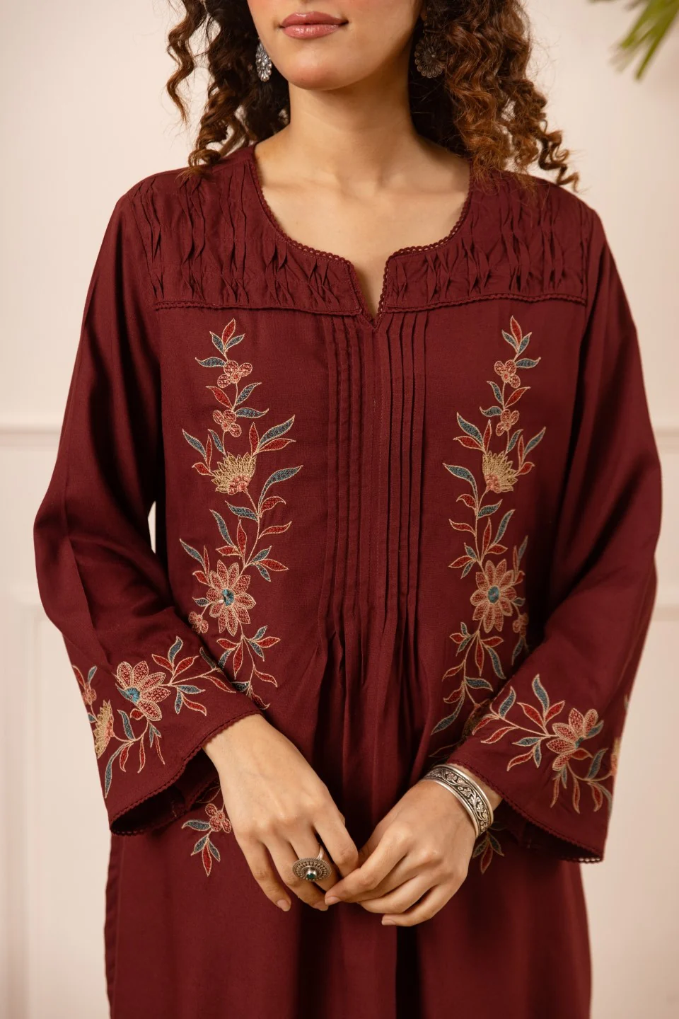 Karen Jam embroidery Cotton Co-ord Set - Image 3
