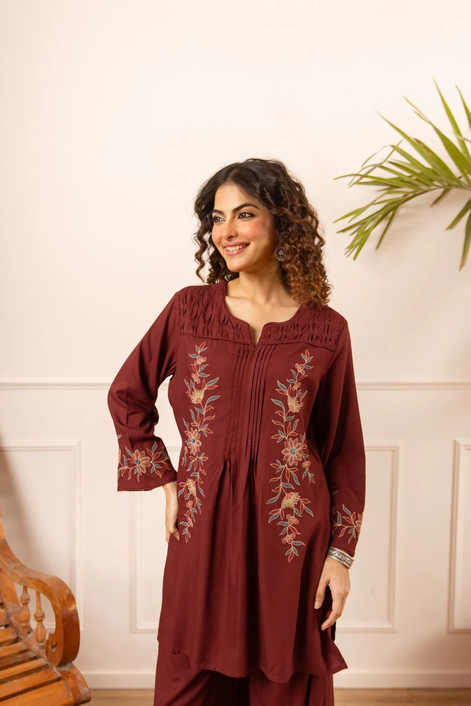 Karen Jam embroidery Cotton Co-ord Set - Image 4