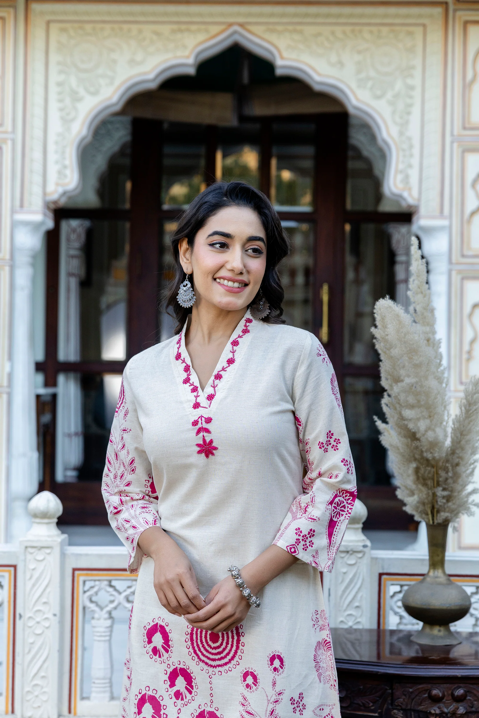 Samiha Rose Cotton Co-ord set - Image 2