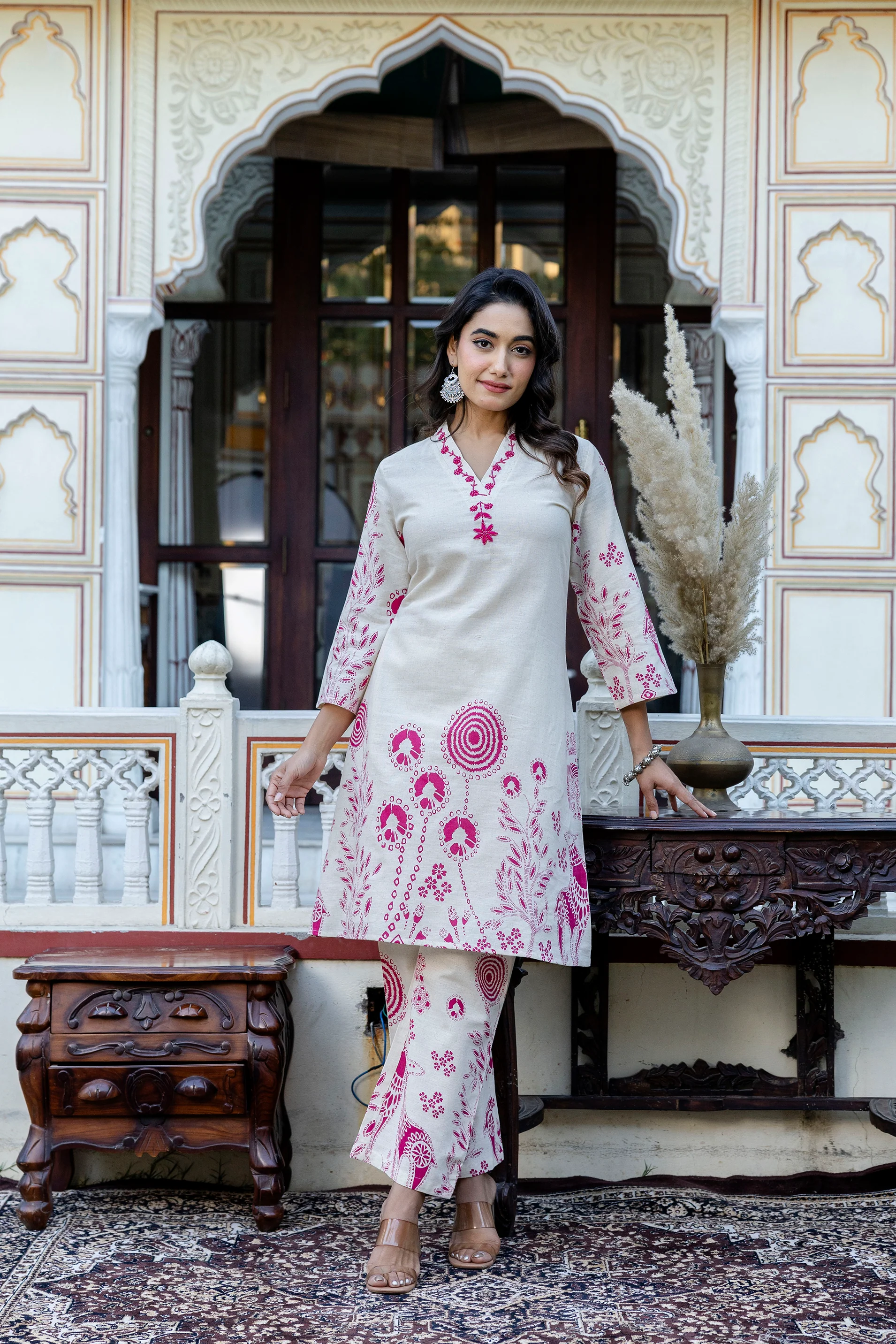 Samiha Rose Cotton Co-ord set - Image 5