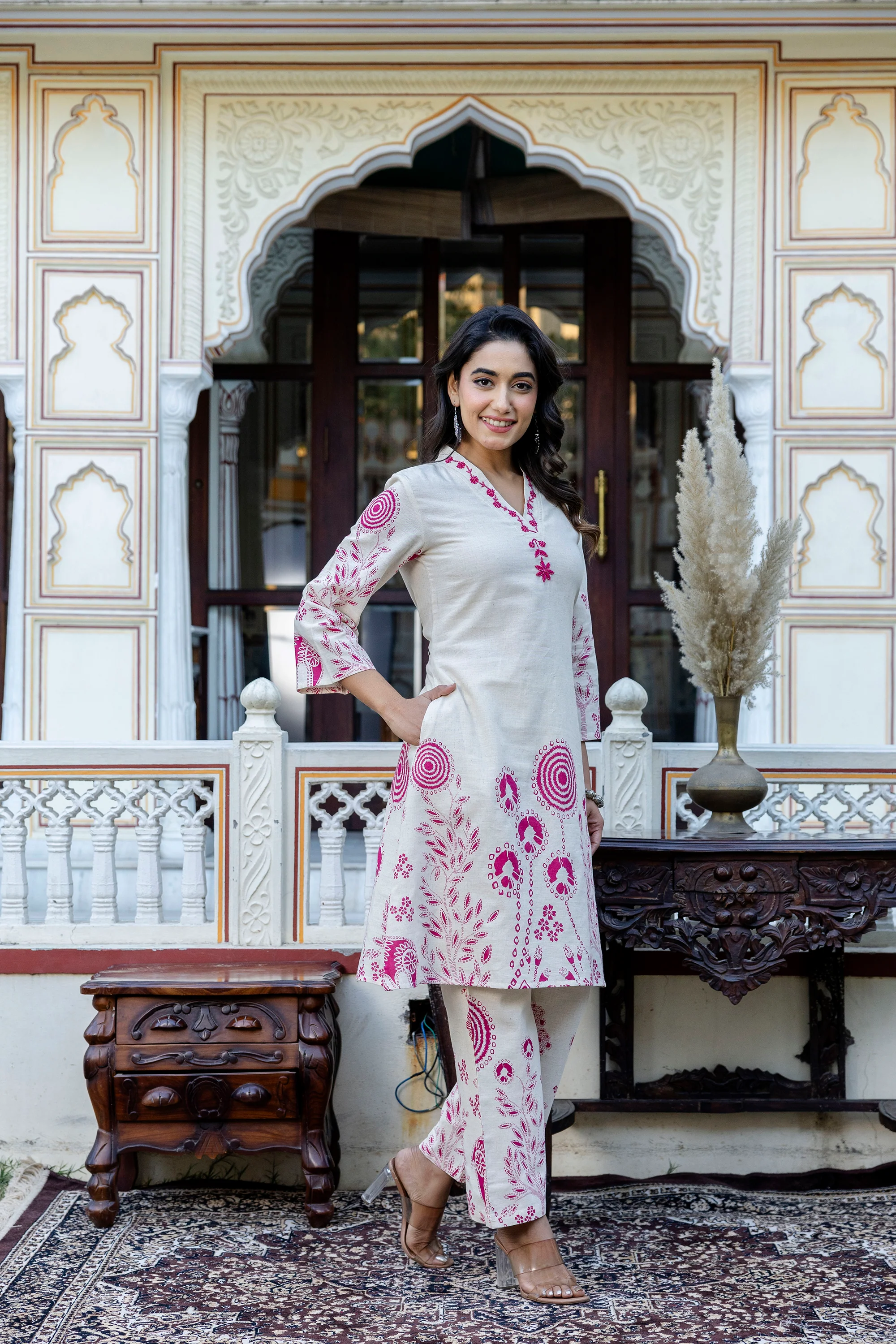 Samiha Rose Cotton Co-ord set - Image 8
