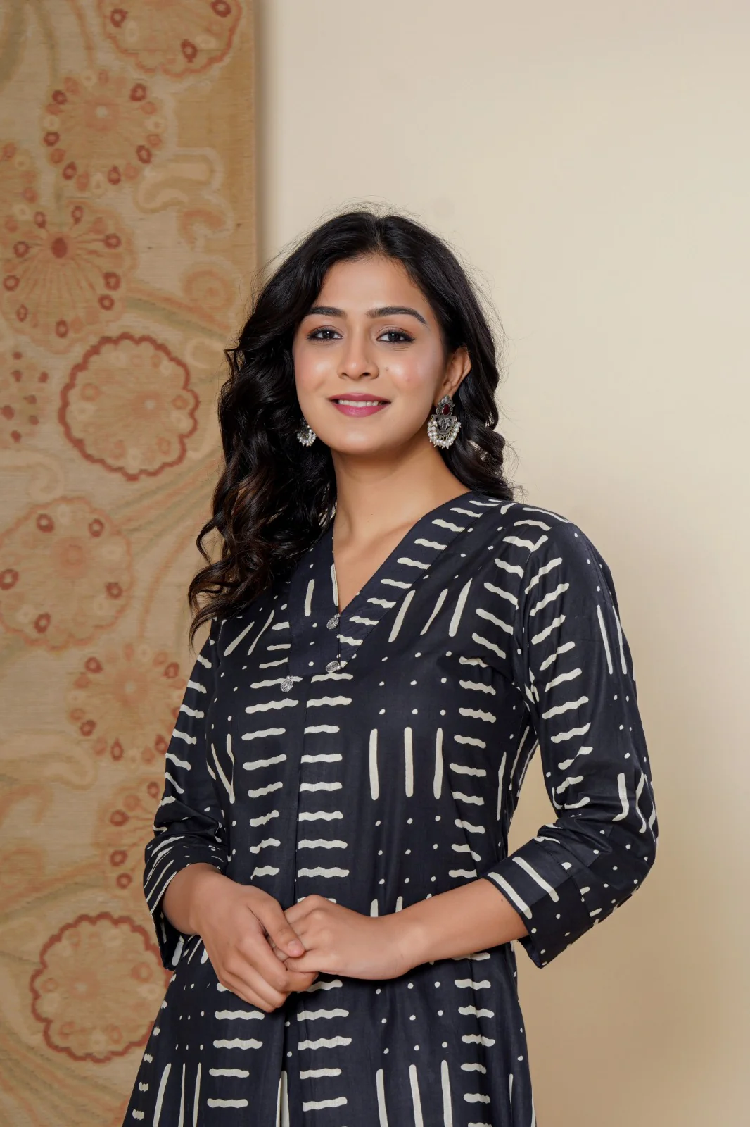 ITI ONYX COTTON PRINTED KURTA PANT SET - Image 2