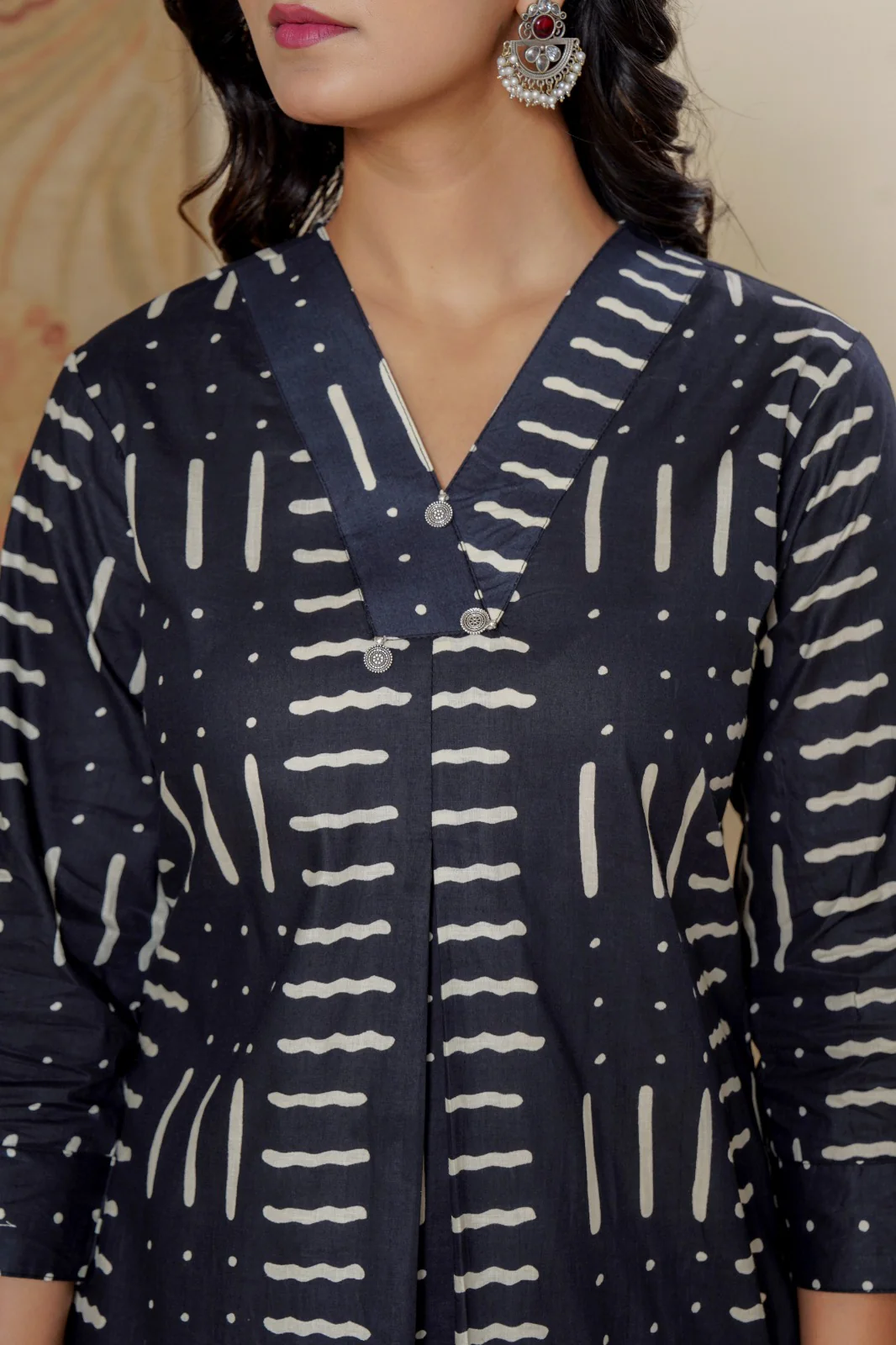 ITI ONYX COTTON PRINTED KURTA PANT SET - Image 4