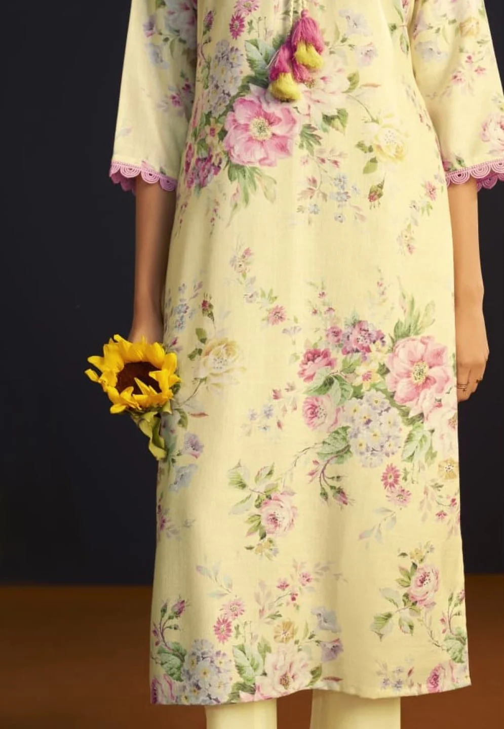 Itrh canary cotton linen suit set - Image 6