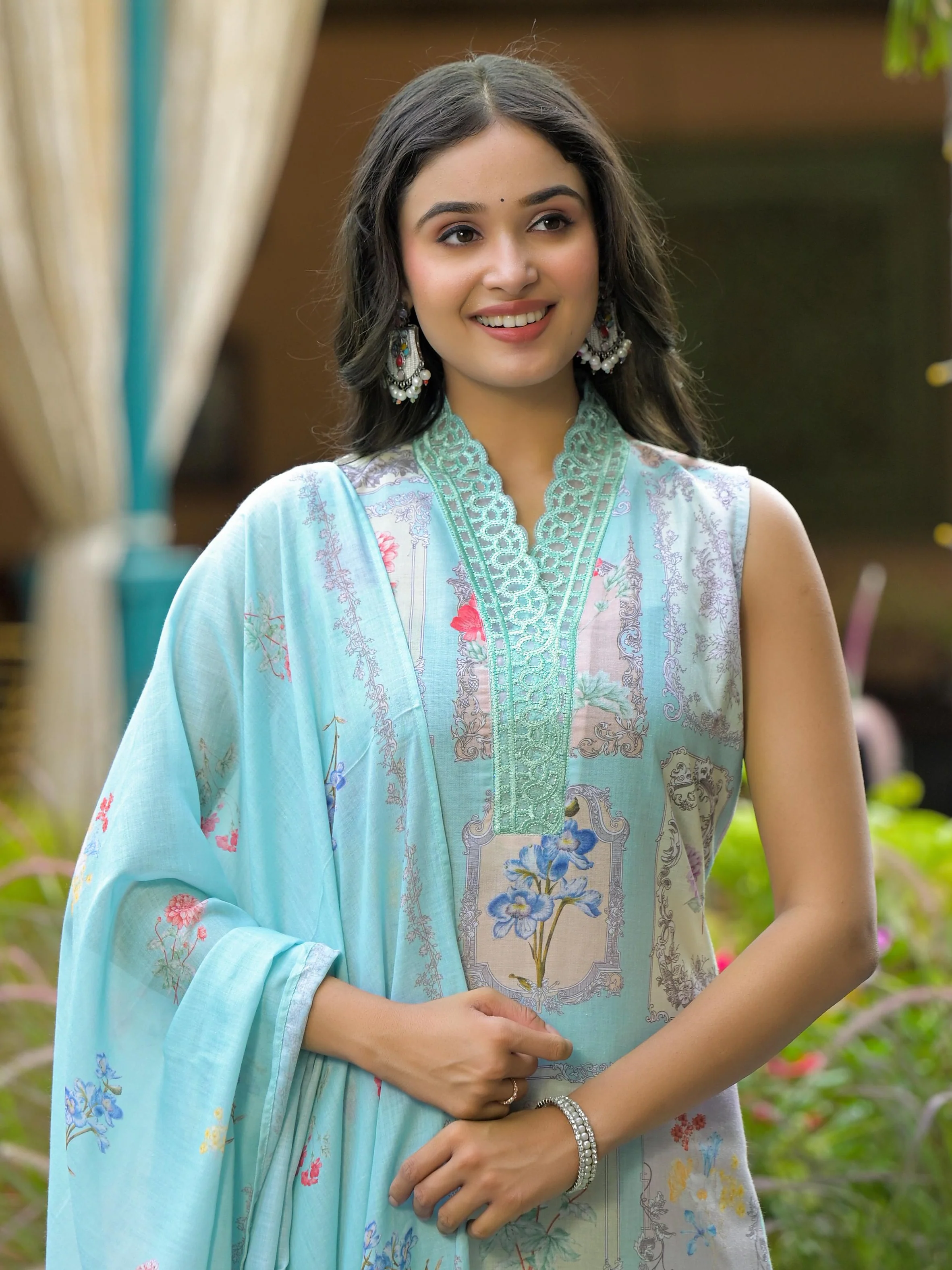 Dagdai Sage cotton suit set - Image 2
