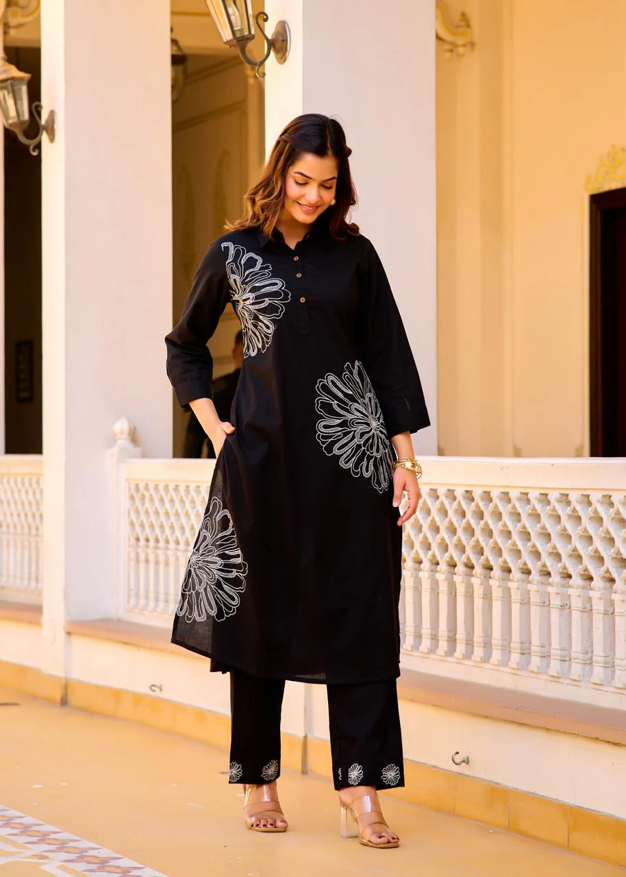 ITI JET embroidered COTTON CO-ORD SET - Image 5
