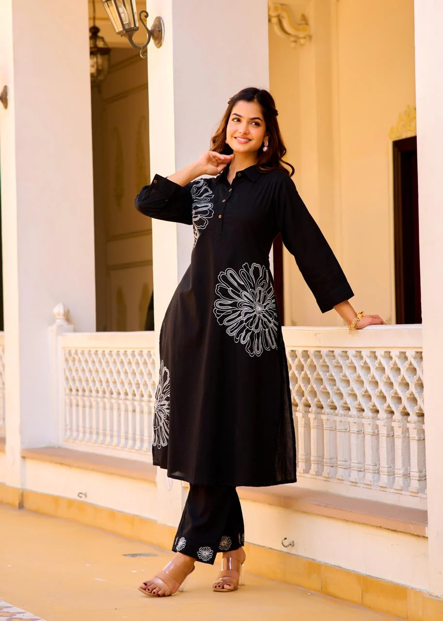 ITI JET embroidered COTTON CO-ORD SET - Image 6