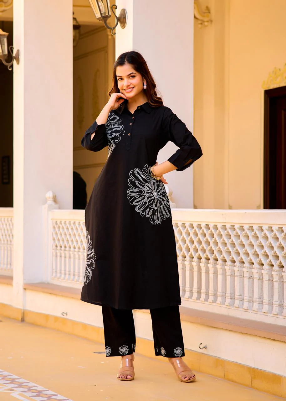 ITI JET embroidered COTTON CO-ORD SET - Image 7