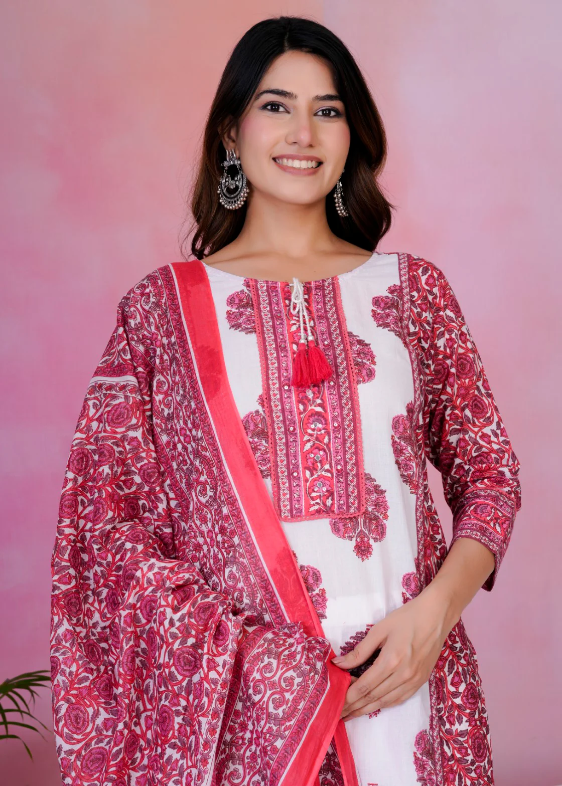 Tanvi Rosie Cotton Suit set - Image 2