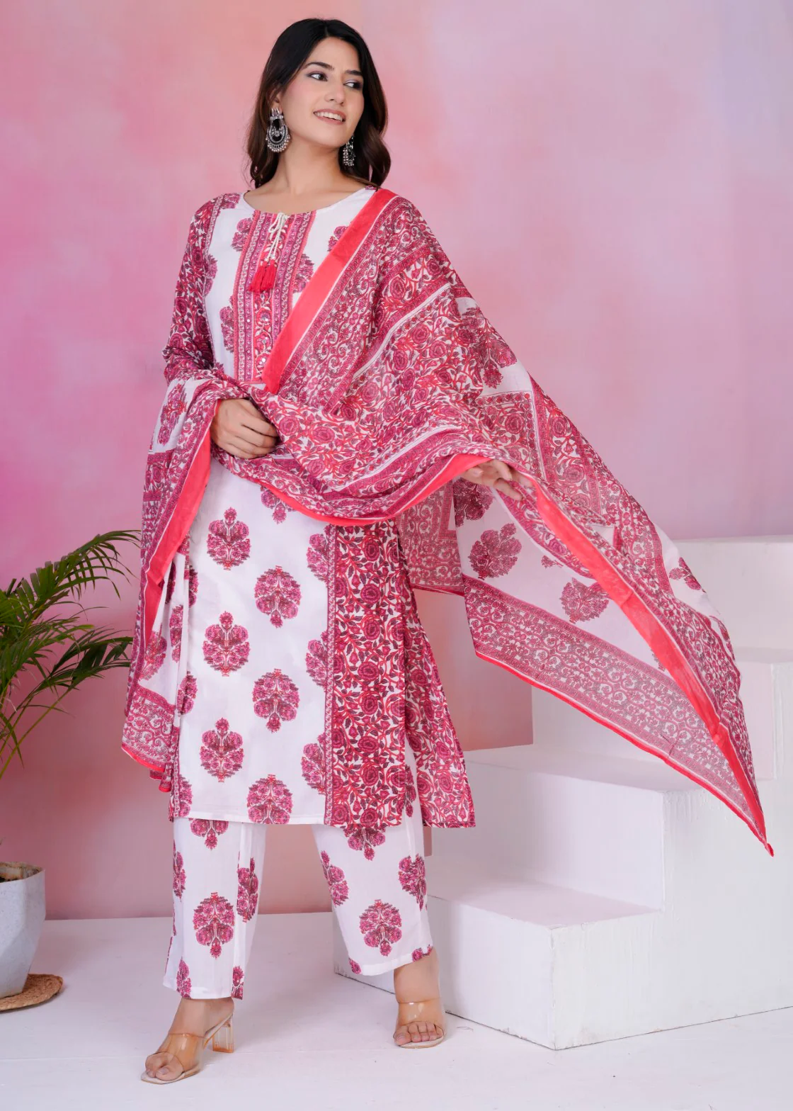 Tanvi Rosie Cotton Suit set - Image 3