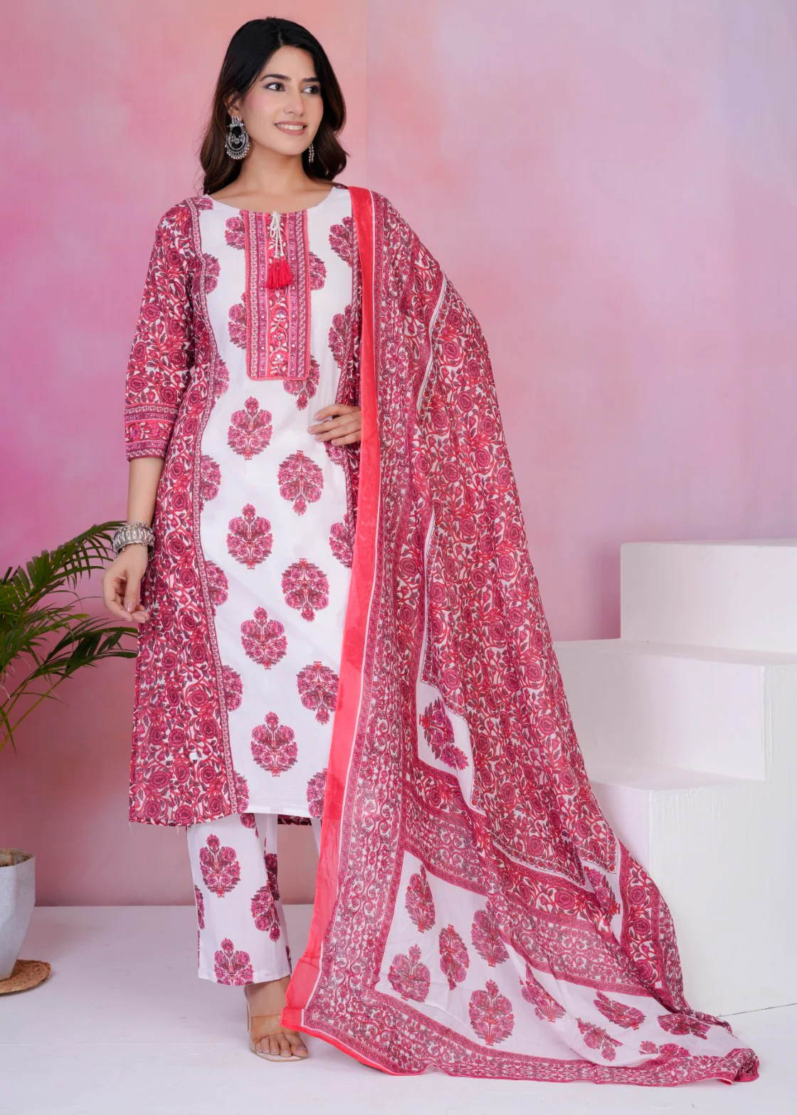 Tanvi Rosie Cotton Suit set - Image 6