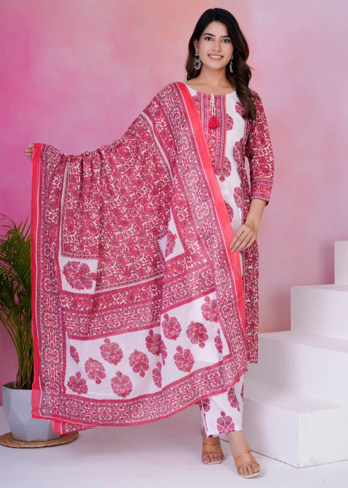Tanvi Rosie Cotton Suit set - Image 7