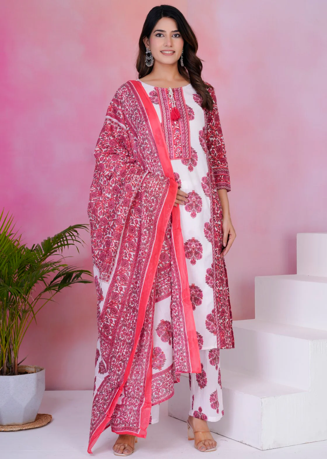 Tanvi Rosie Cotton Suit set - Image 8
