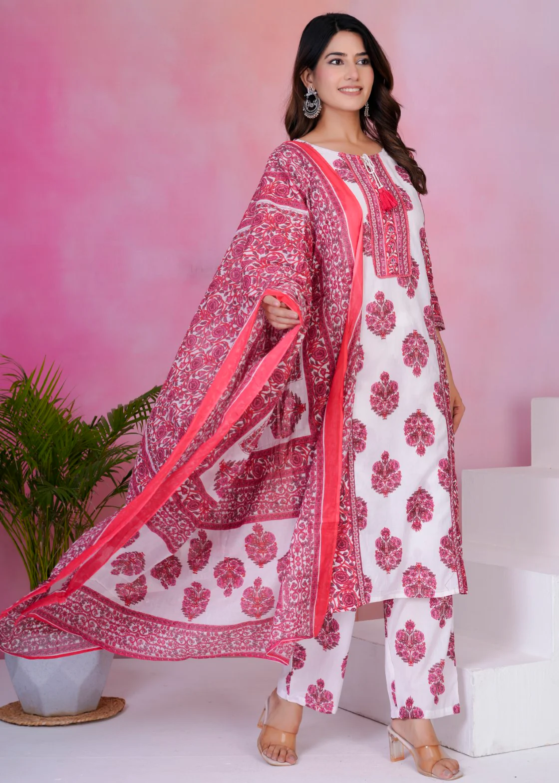 Tanvi Rosie Cotton Suit set - Image 9