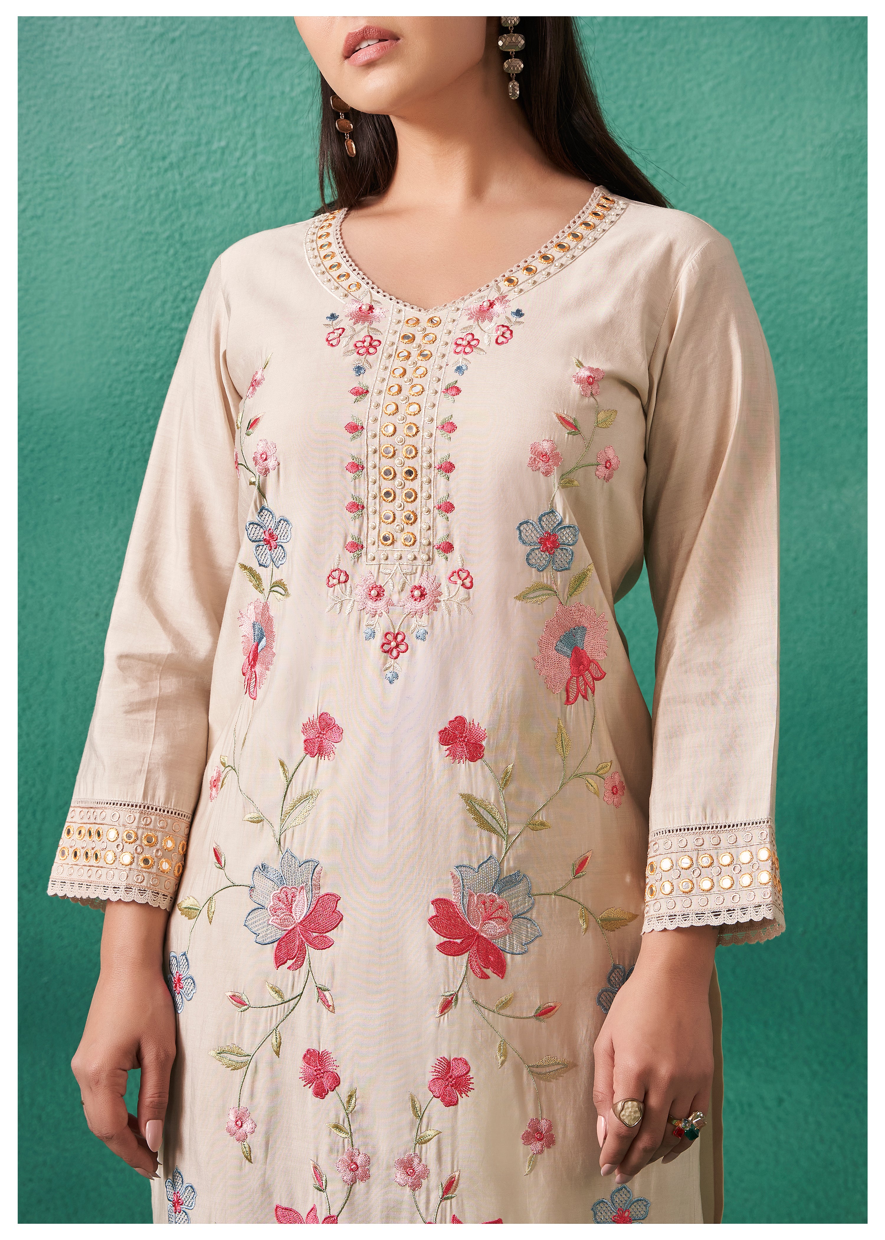 Nadira Pearl Embroidered Lawn Suit Set - Image 3