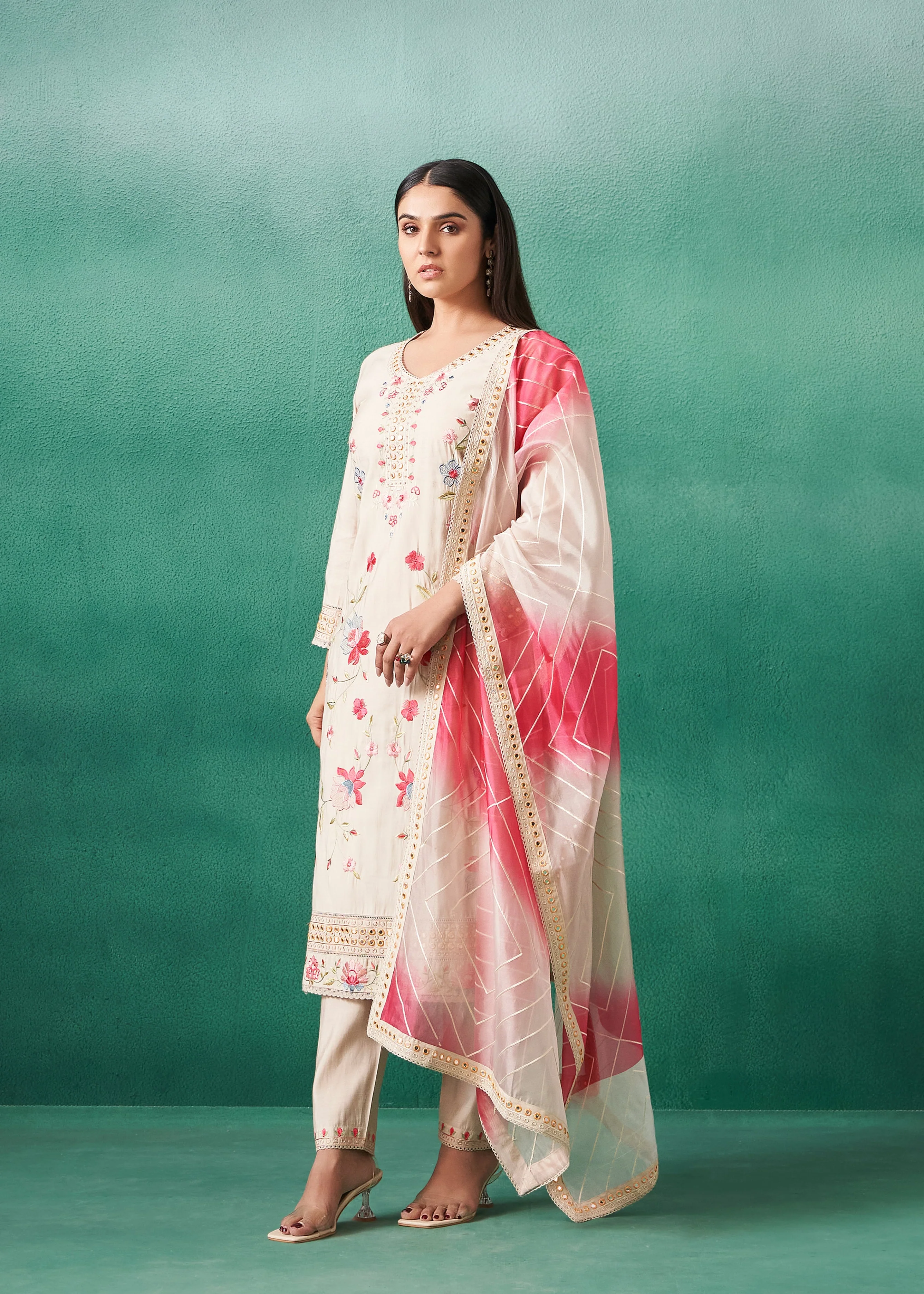 Nadira Pearl Embroidered Lawn Suit Set - Image 4