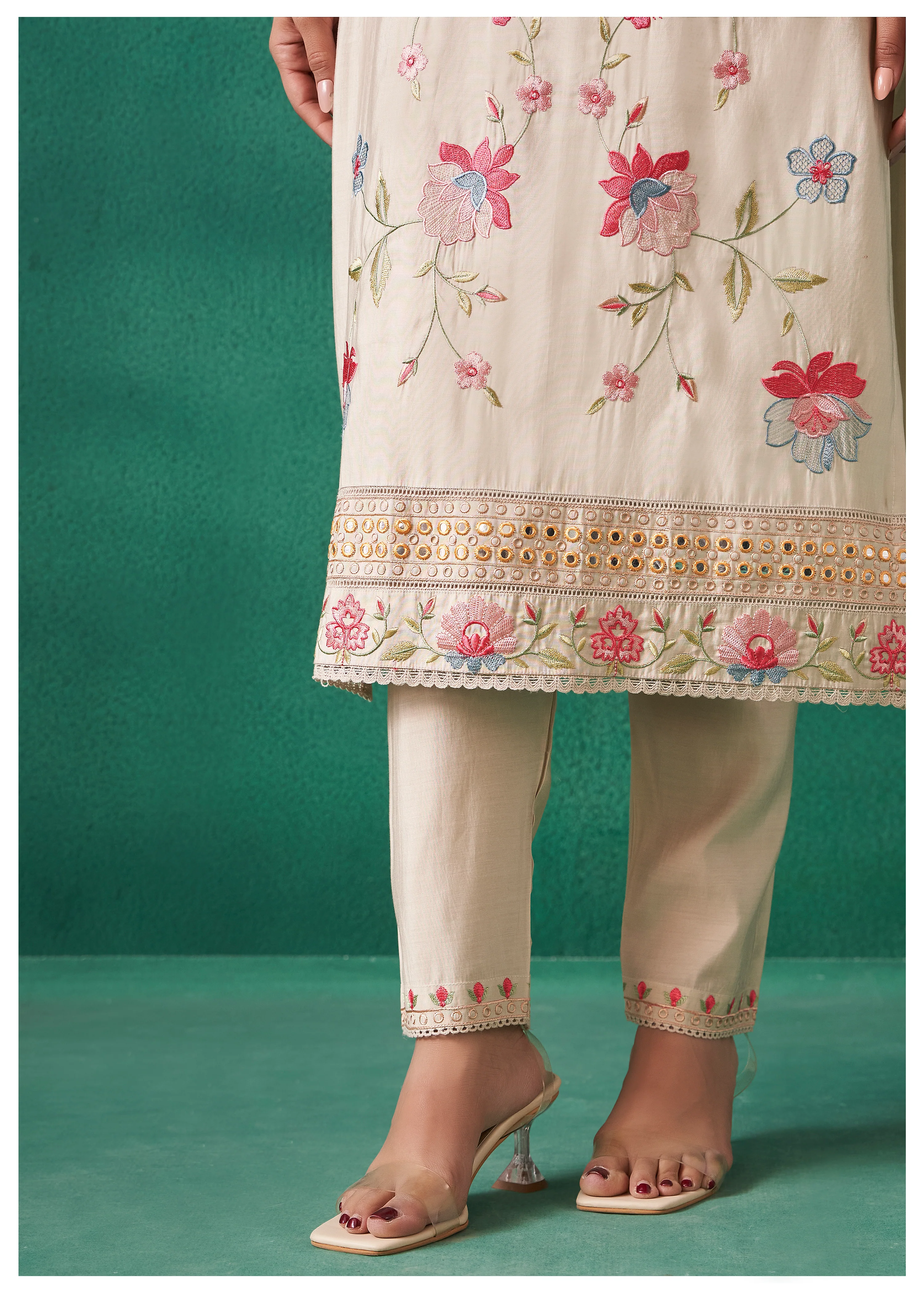 Nadira Pearl Embroidered Lawn Suit Set - Image 5