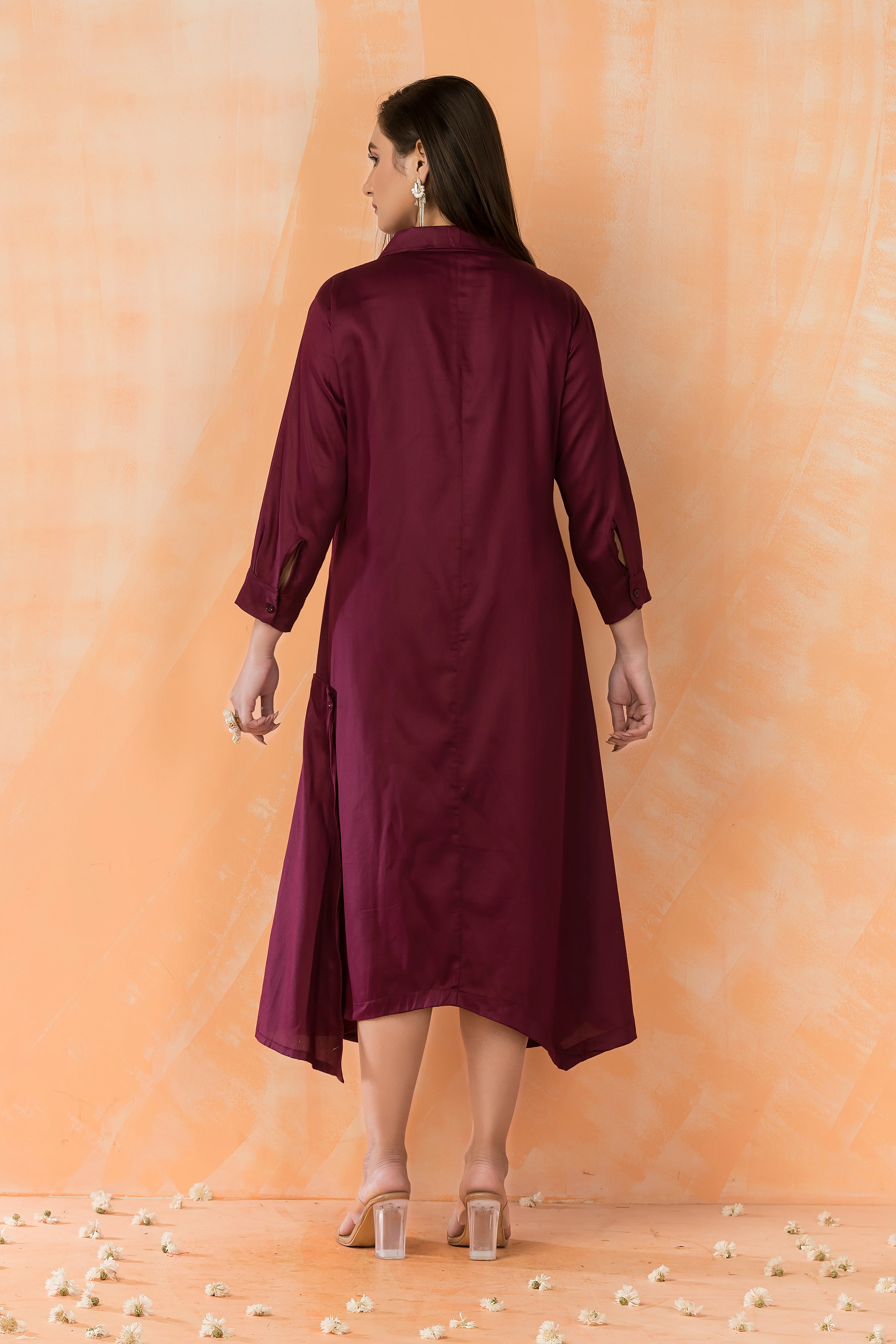 Sabhya Jam Embroidered Cotton Dress - Image 4