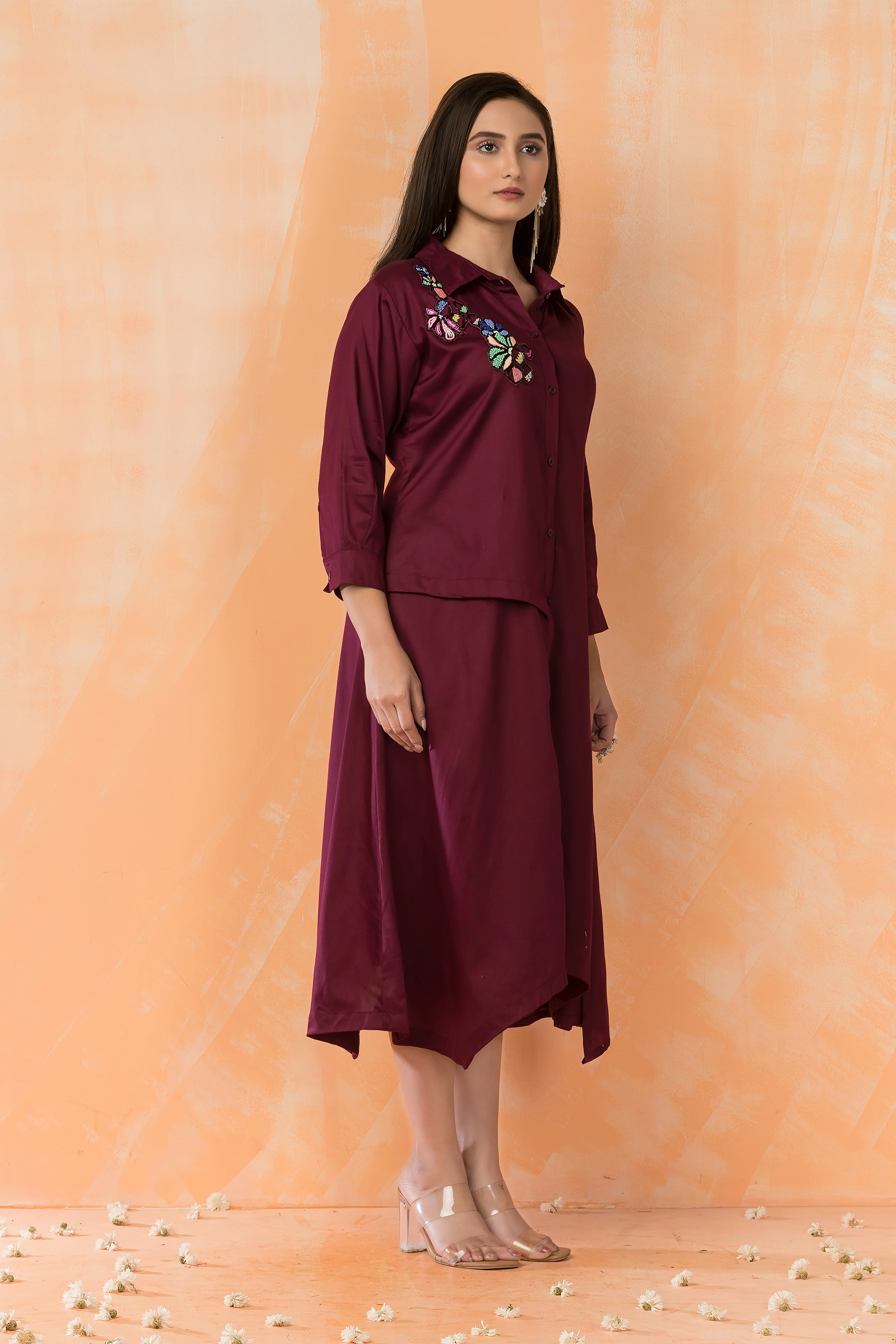 Sabhya Jam Embroidered Cotton Dress - Image 6