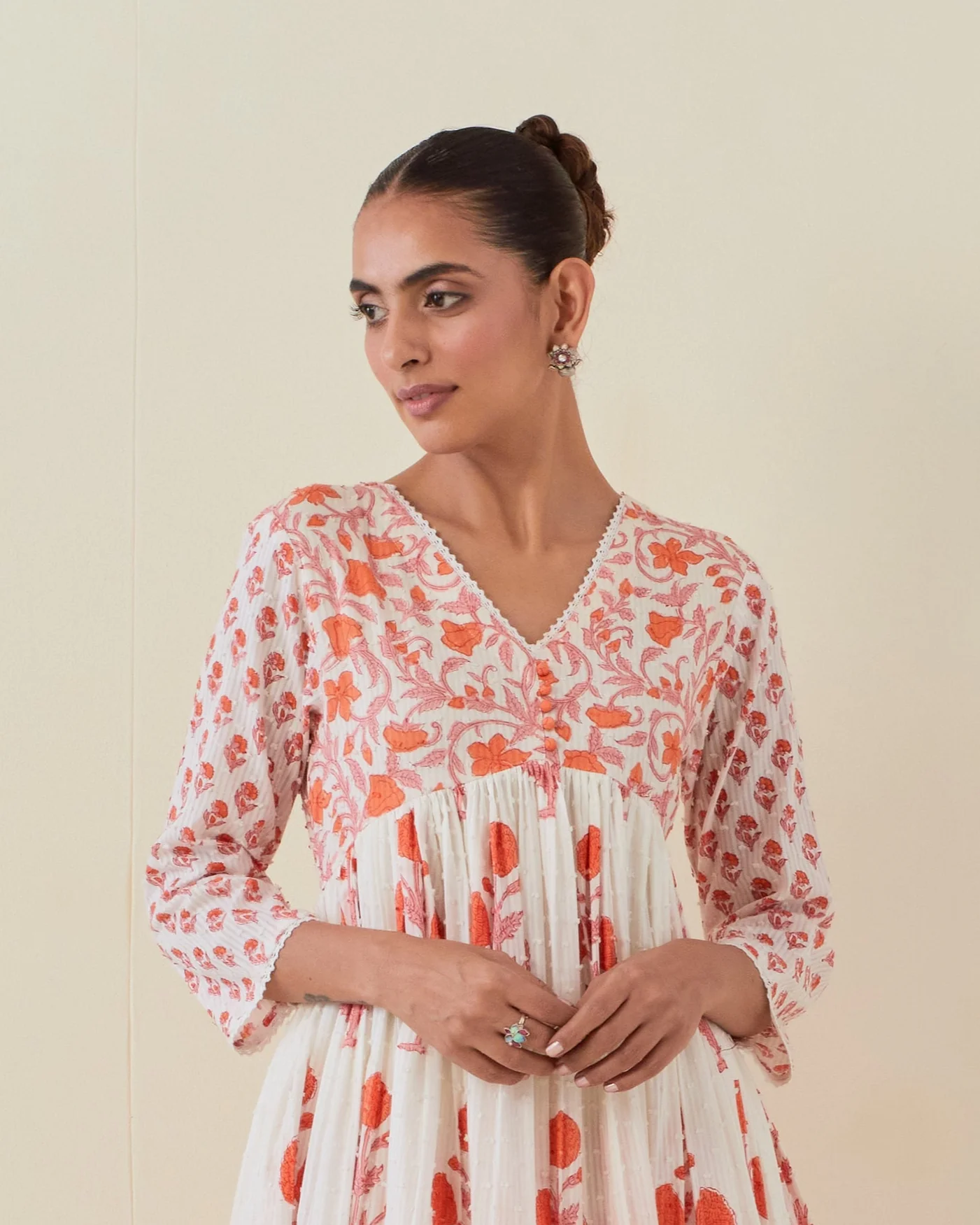 Samragi Kesari Pure Cotton Premium Suit Set - Image 2
