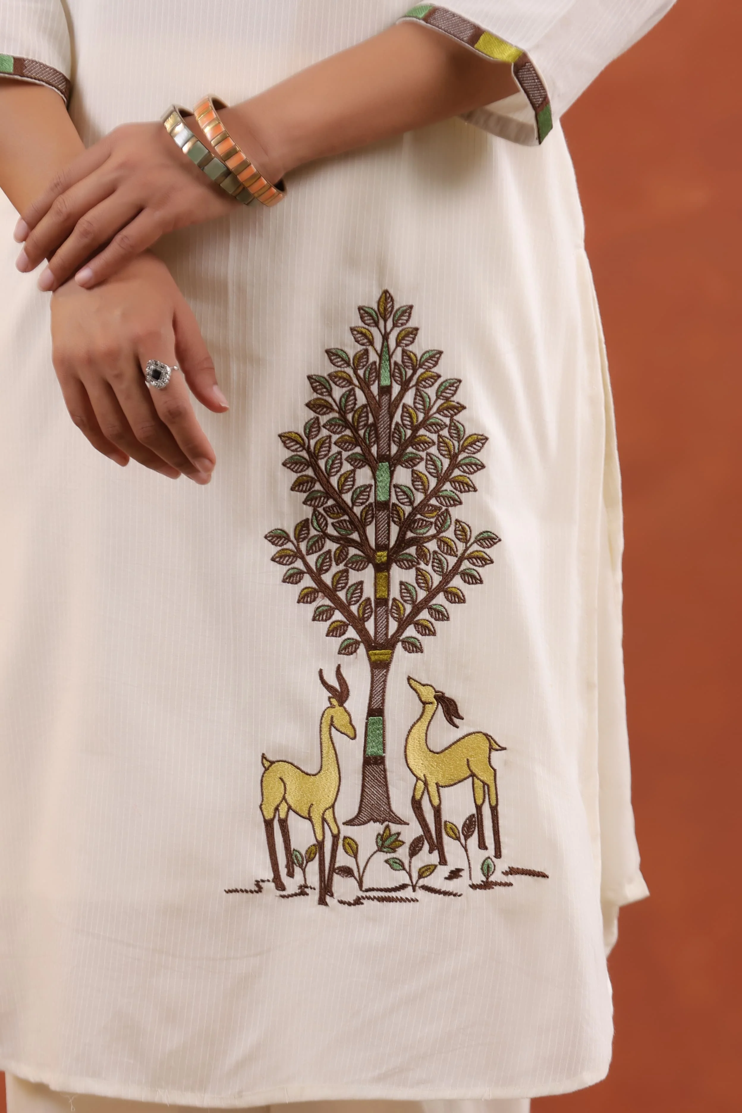 Kara vriksha Cotton Embroidered co-ord Set - Image 6