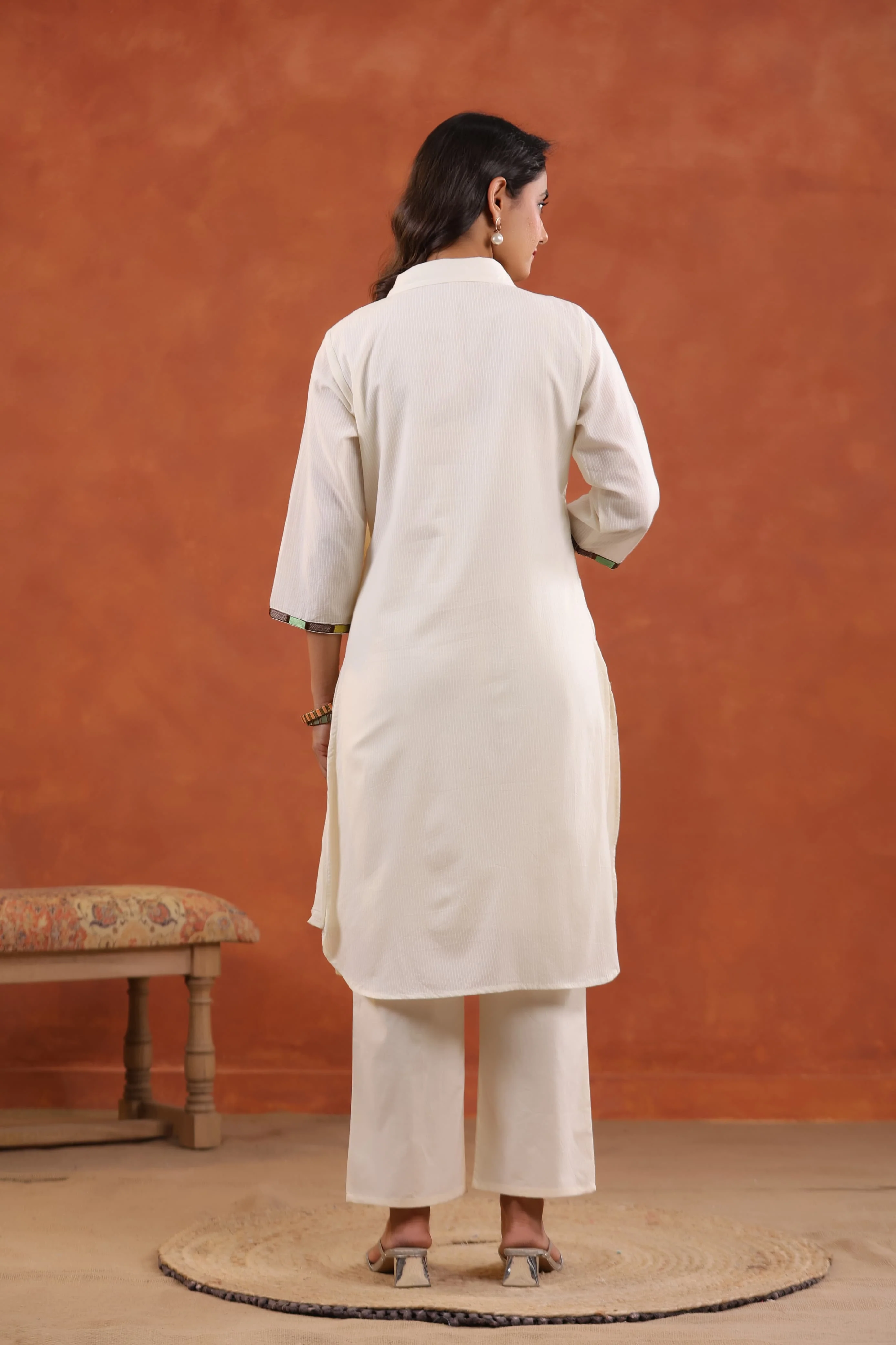 Kara vriksha Cotton Embroidered co-ord Set - Image 7