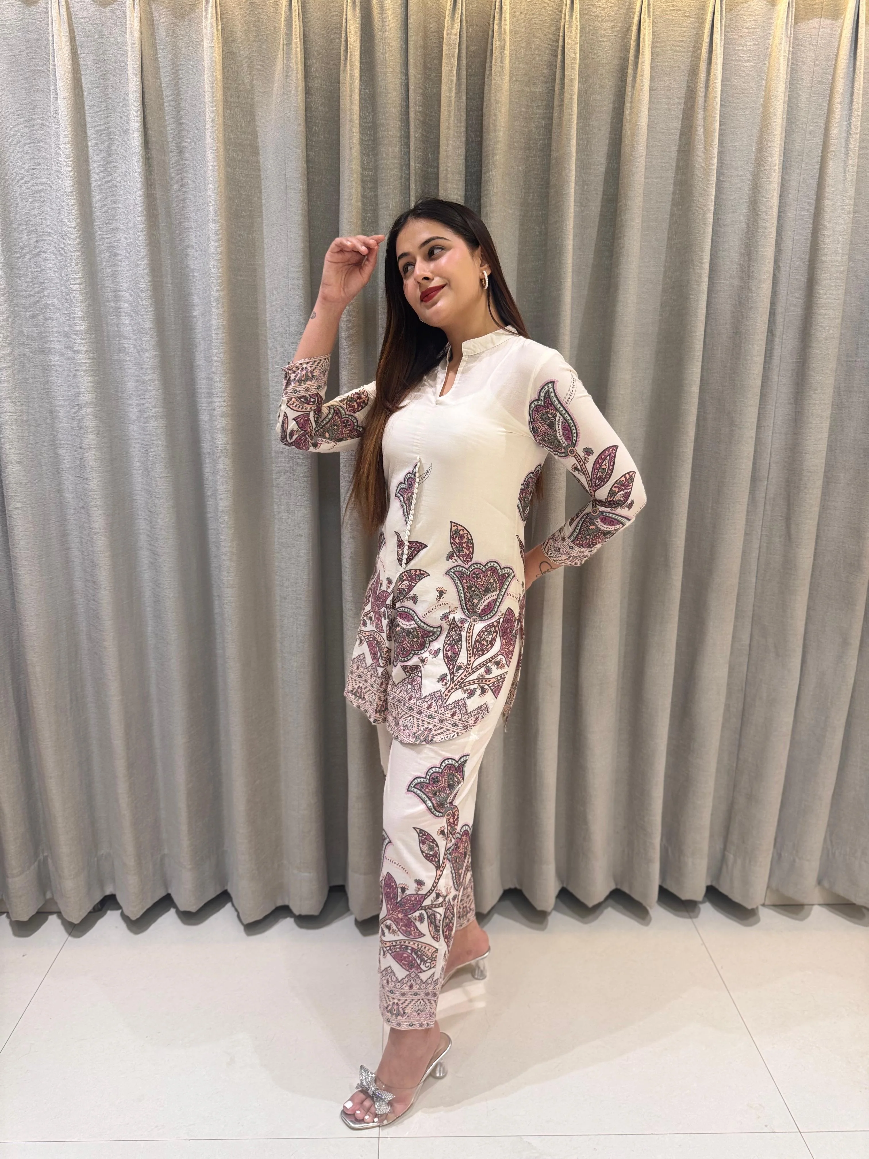 Hardik Artsy Printed Cotton Co-ord set - Image 10