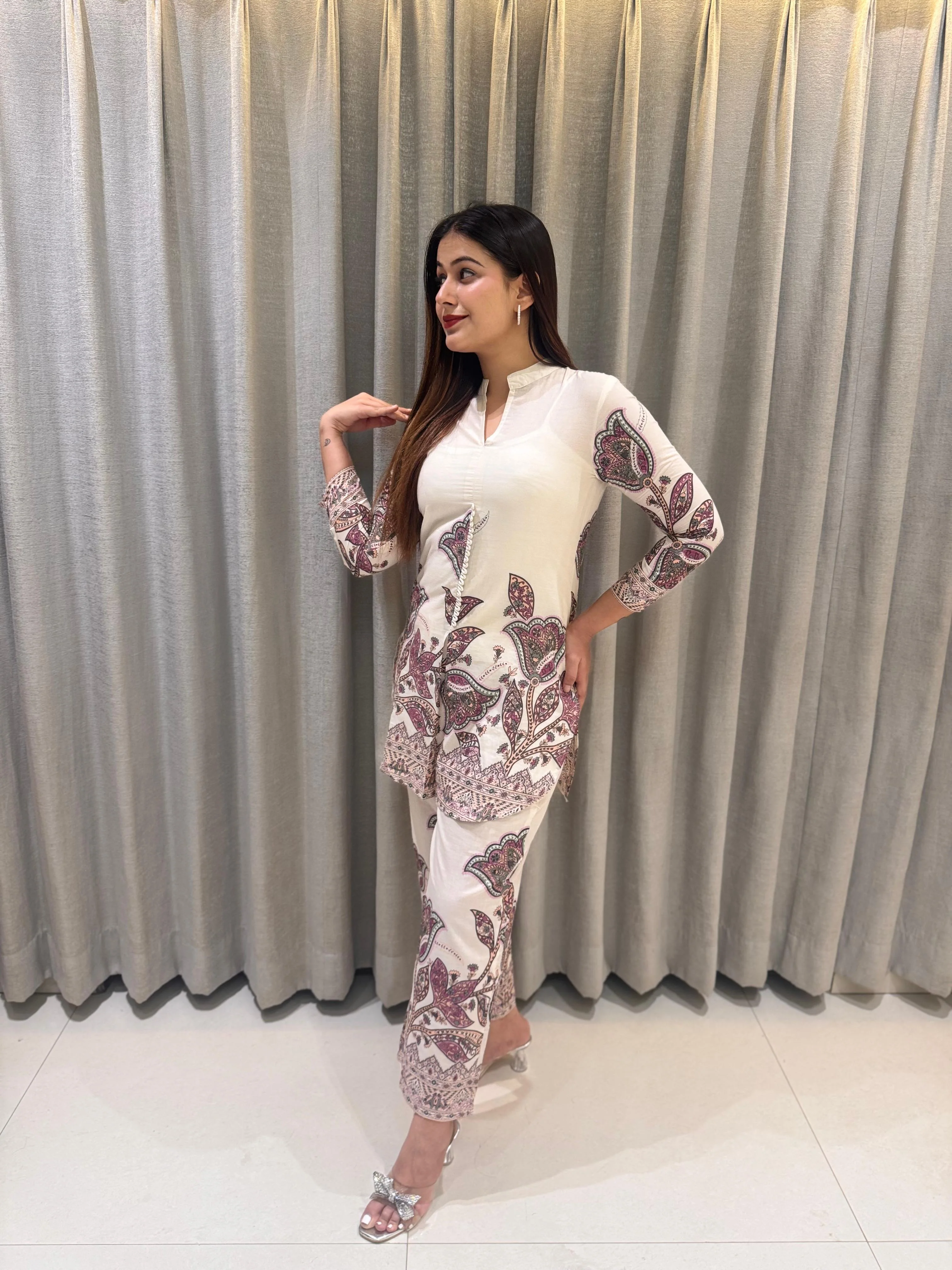 Hardik Artsy Printed Cotton Co-ord set - Image 11