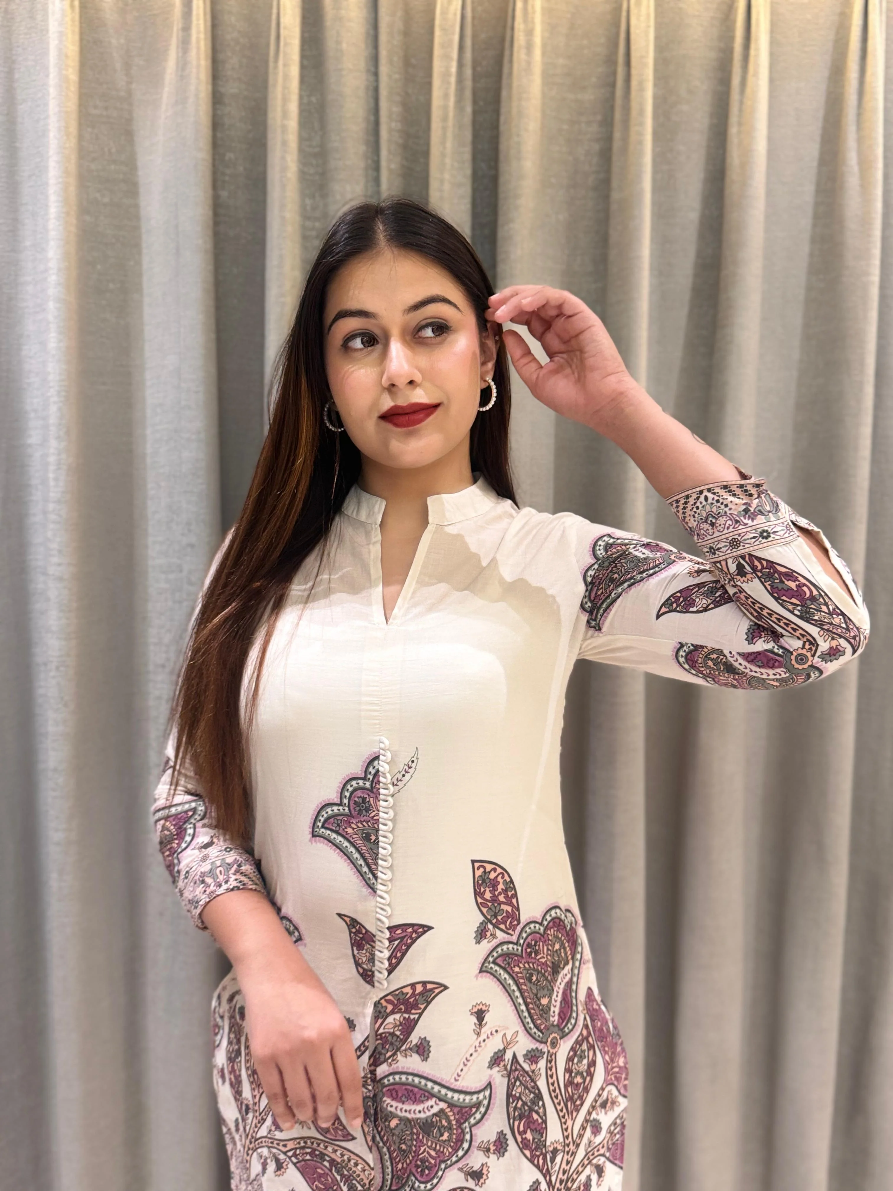 Hardik Artsy Printed Cotton Co-ord set - Image 2