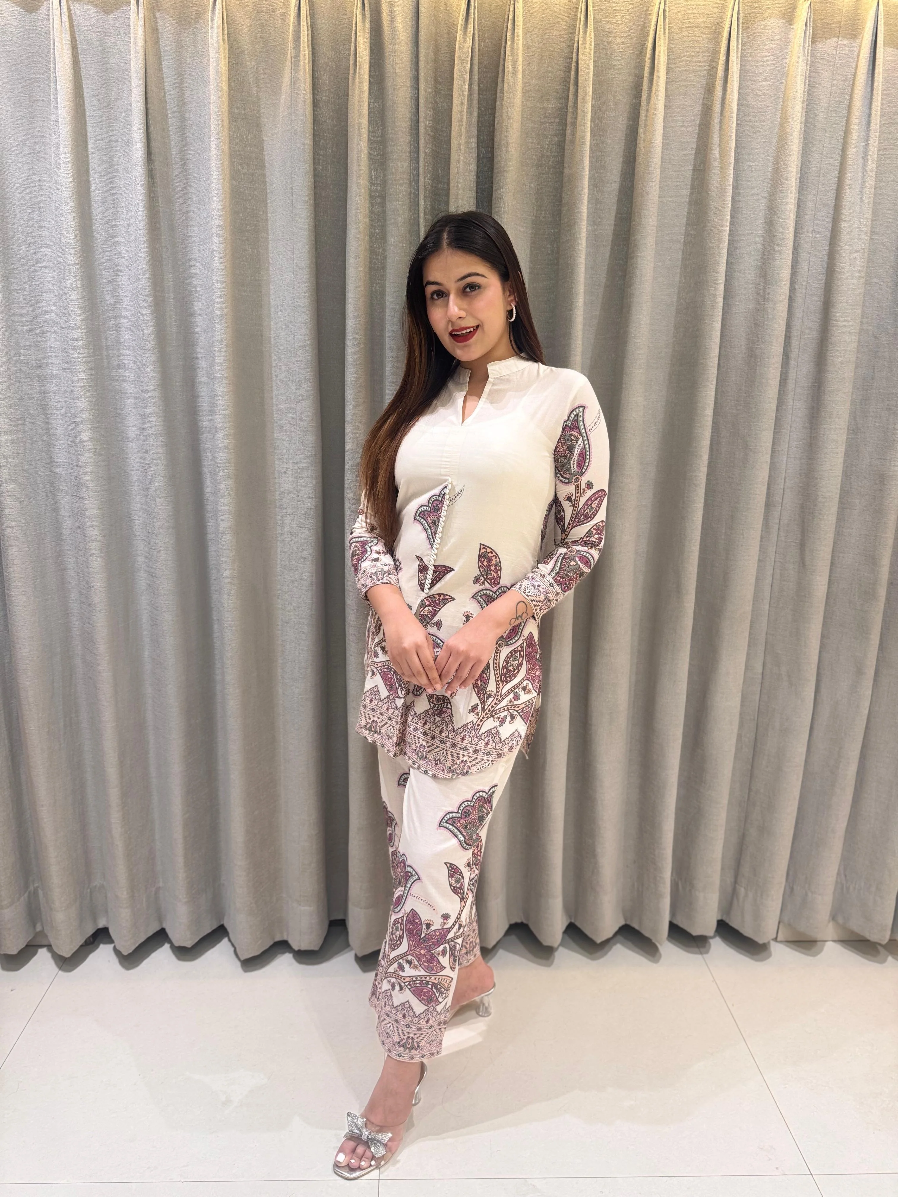 Hardik Artsy Printed Cotton Co-ord set - Image 3