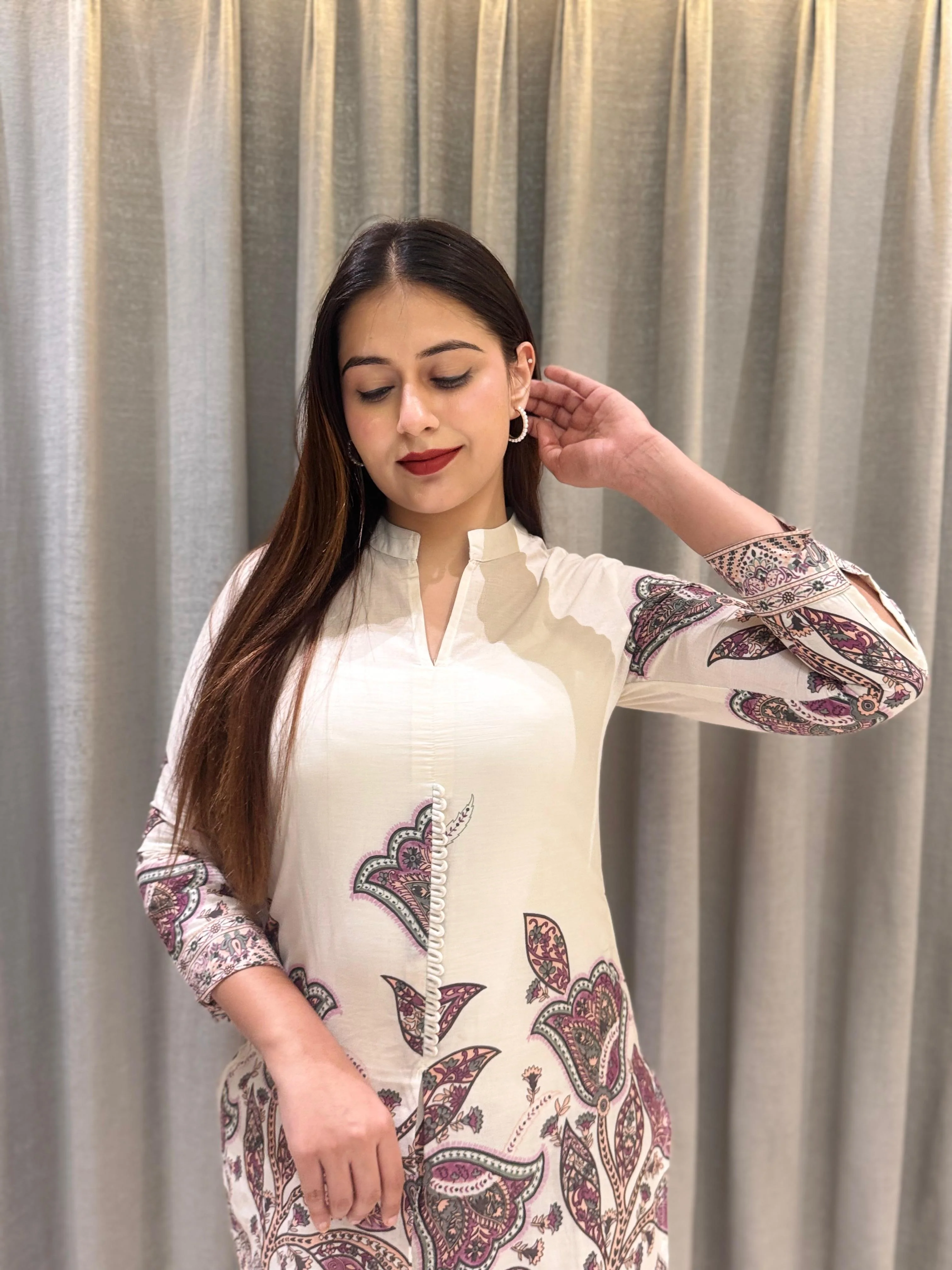 Hardik Artsy Printed Cotton Co-ord set - Image 4
