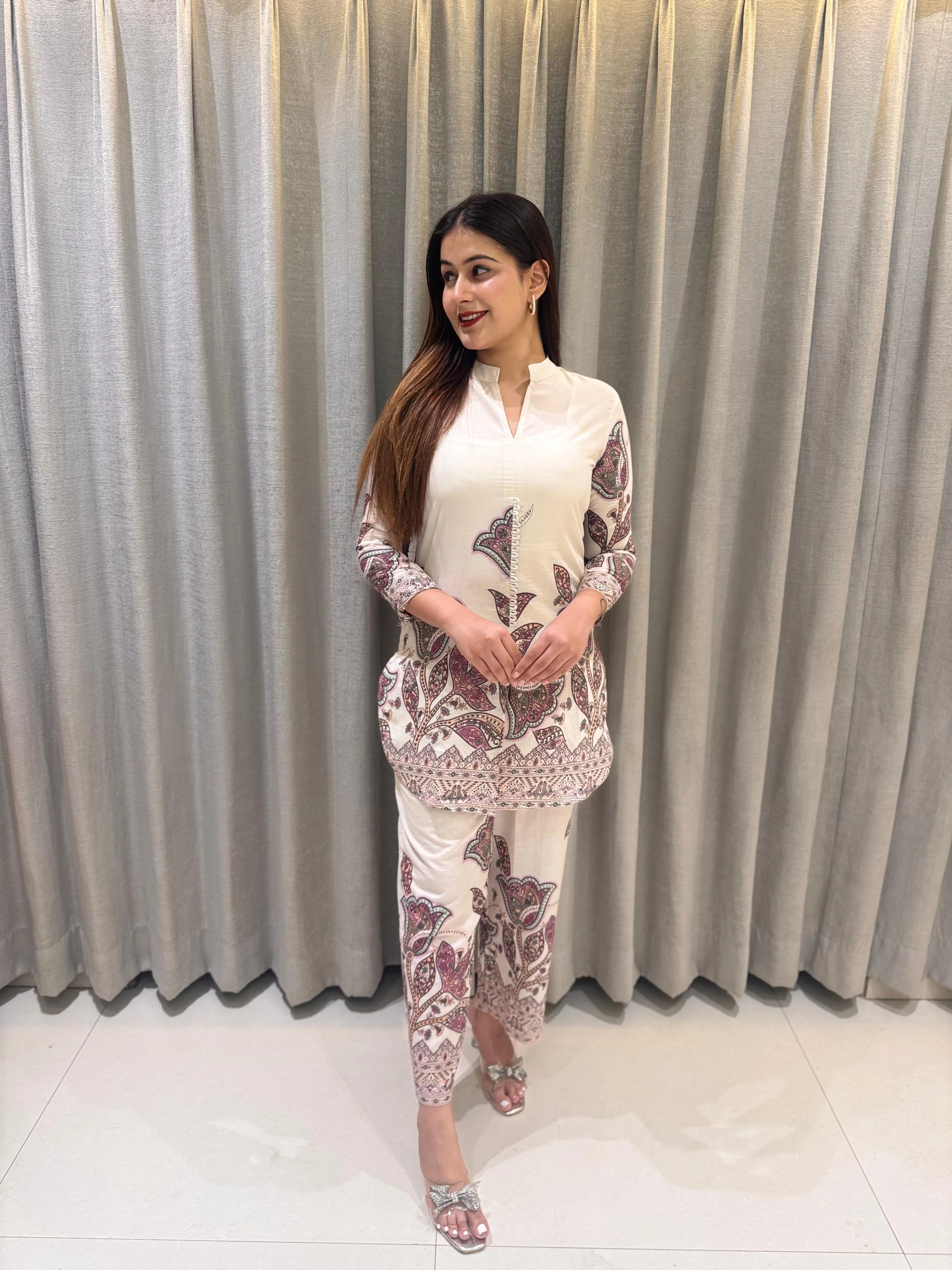 Hardik Artsy Printed Cotton Co-ord set - Image 5