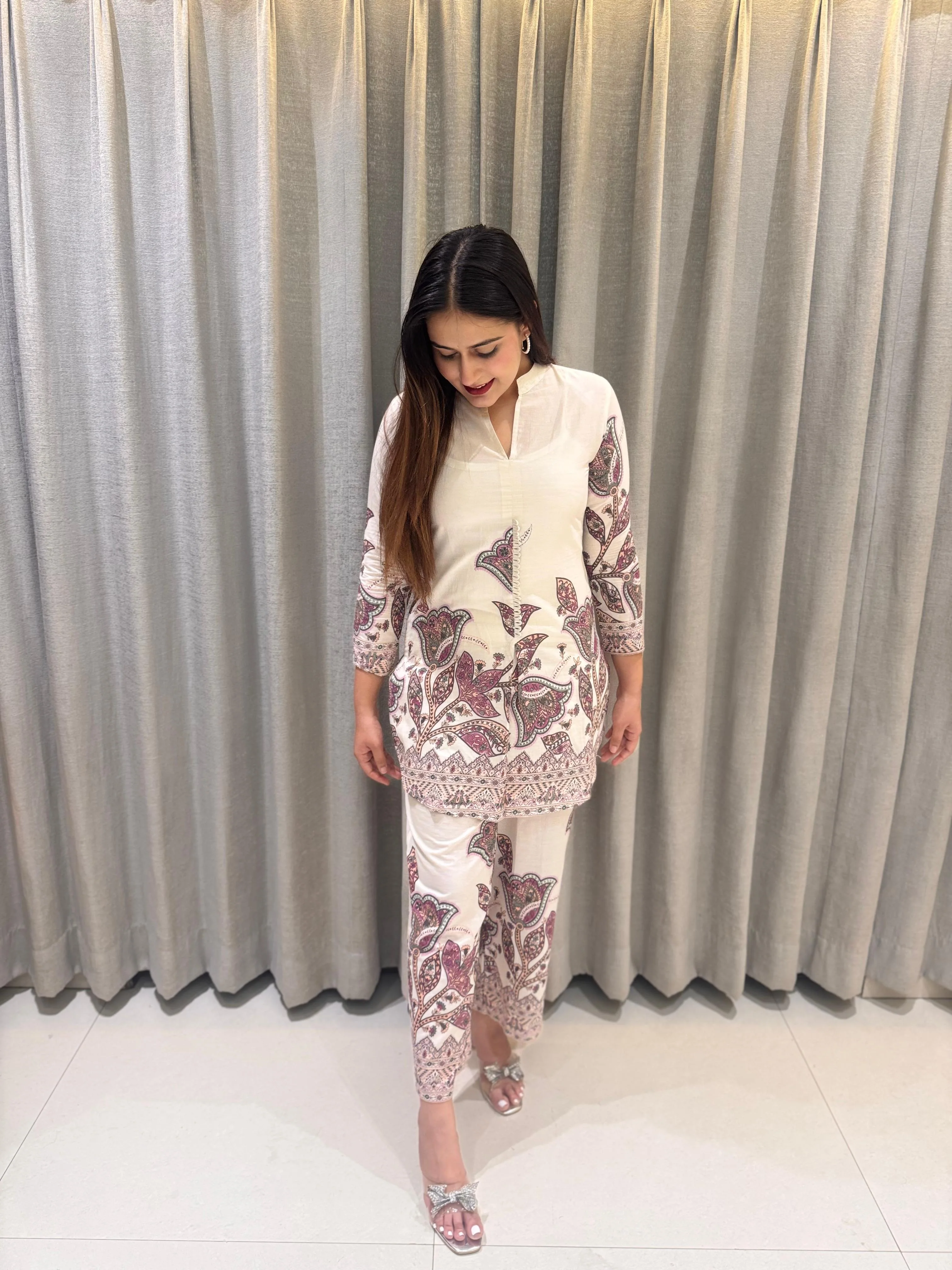 Hardik Artsy Printed Cotton Co-ord set - Image 7